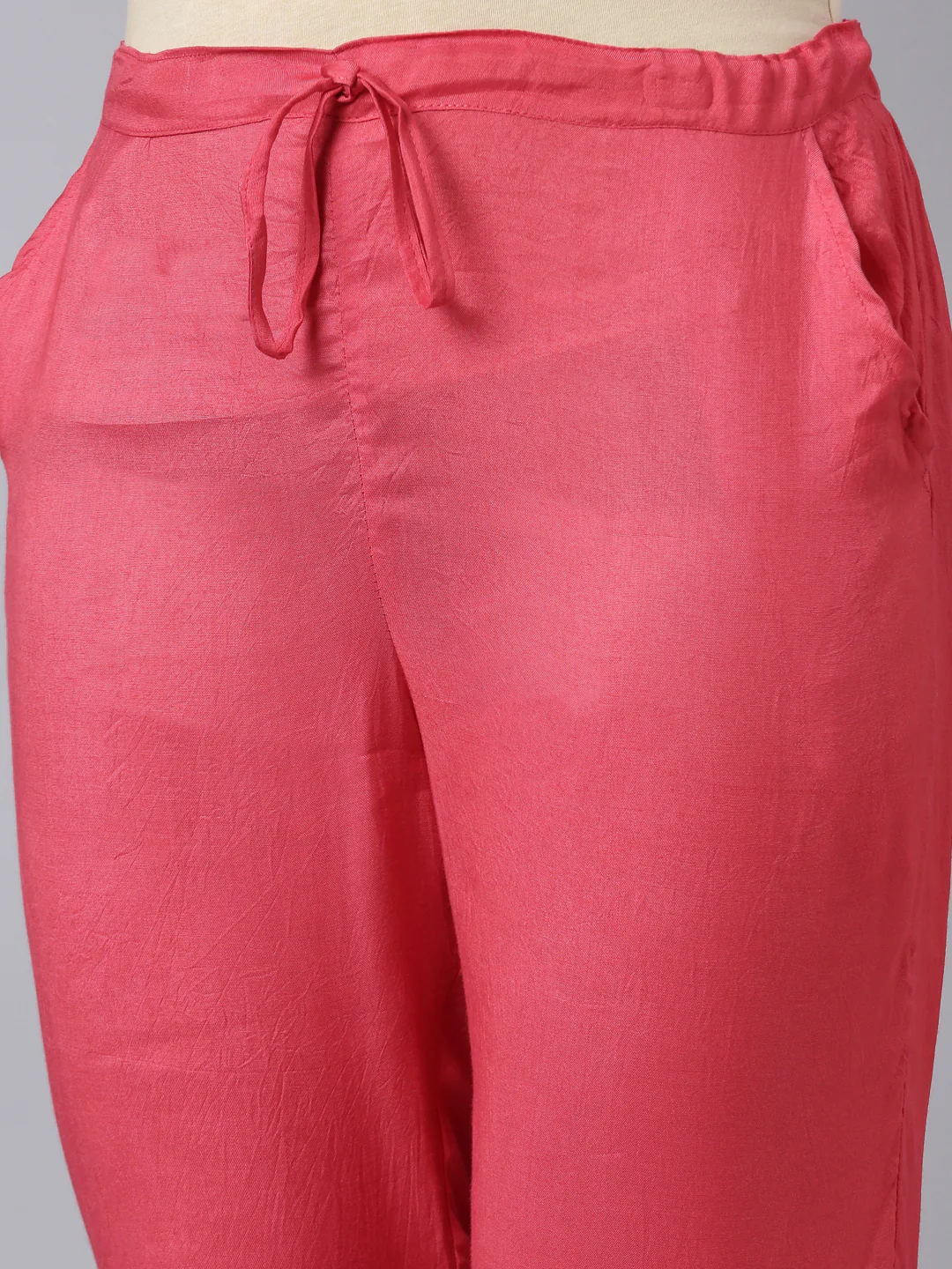 Neerus Orange Regular Straight Bandhani Kurta And Trousers With Dupatta - Image 6