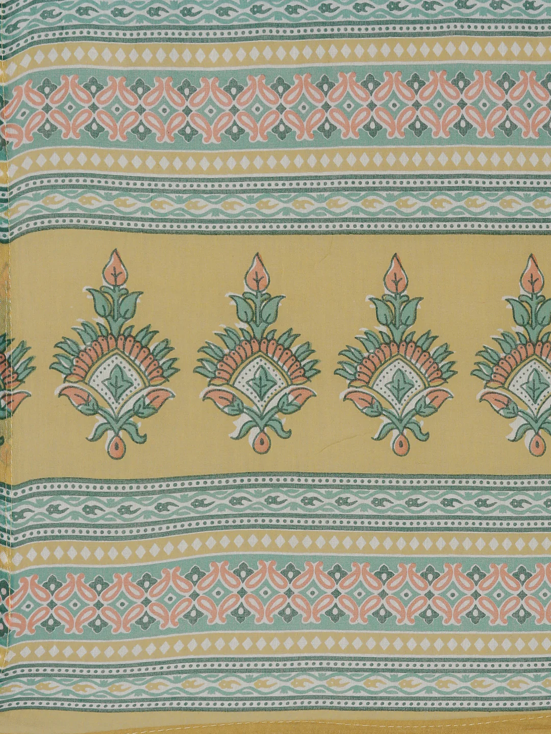 Neerus Orange Regular Straight Printed Kurta And Palazzos With Dupatta - Image 7
