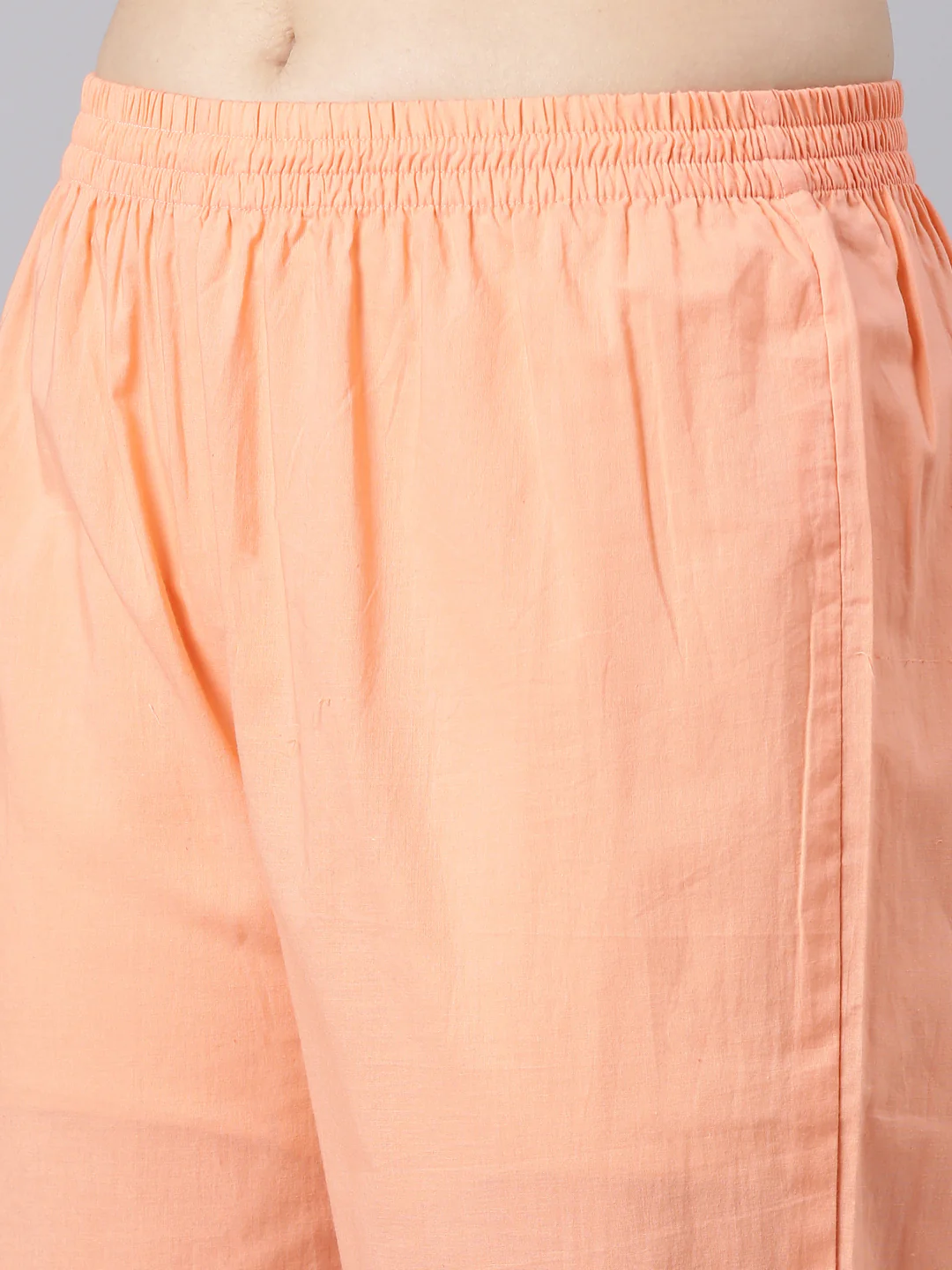 Neerus Peach Anarkali Kurta and Trousers With Dupatta - Image 6
