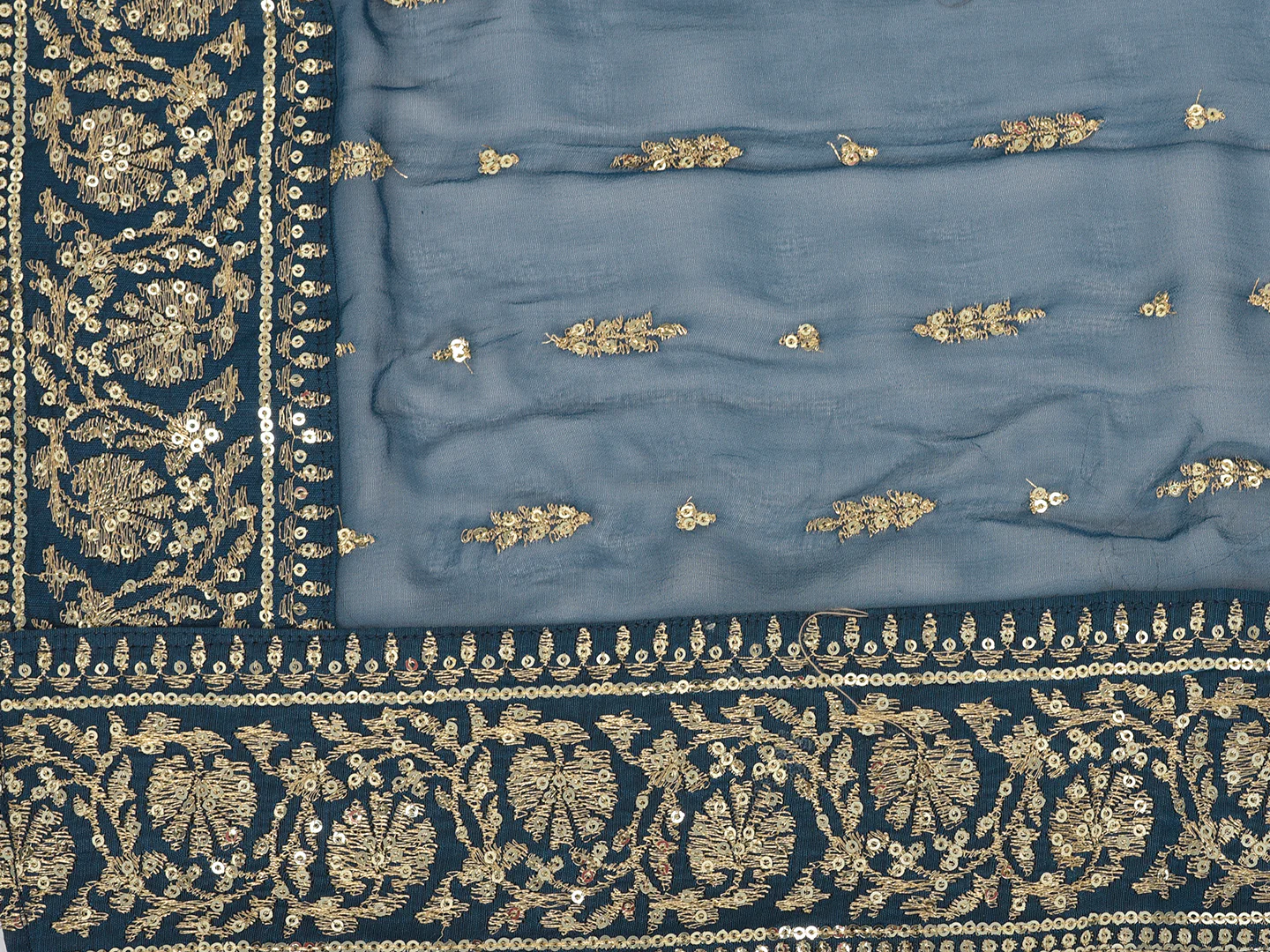 Neerus Peacock Color Chanderi Fabric Salwar Kameez - Image 6