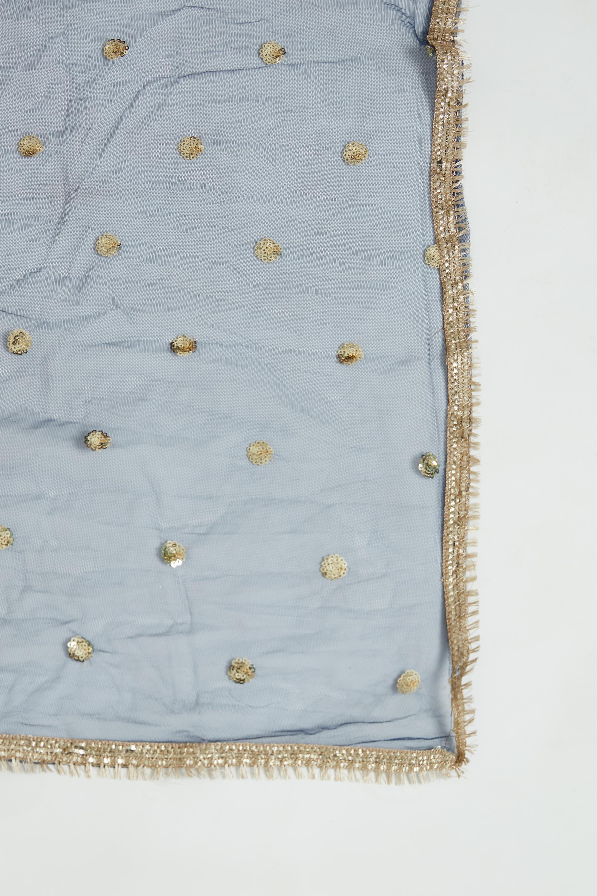 Neerus Peacock Color Georgette Fabric Lehenga Choli Set - Image 7