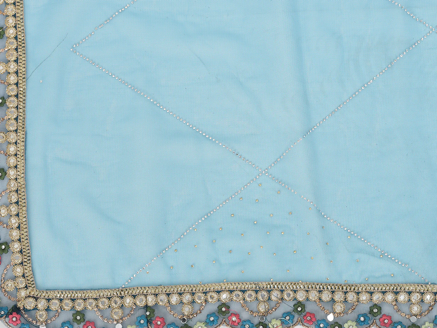 Neerus Peacock Color Georgette Fabric Salwar Kameez - Image 6
