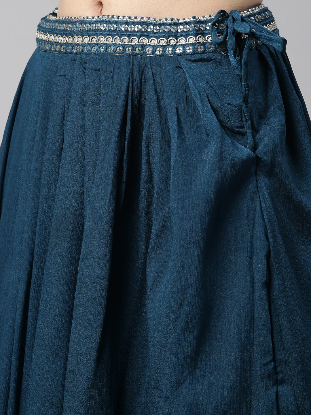 Neerus Peacock Color Georgette Fabric Suit Set - Image 17