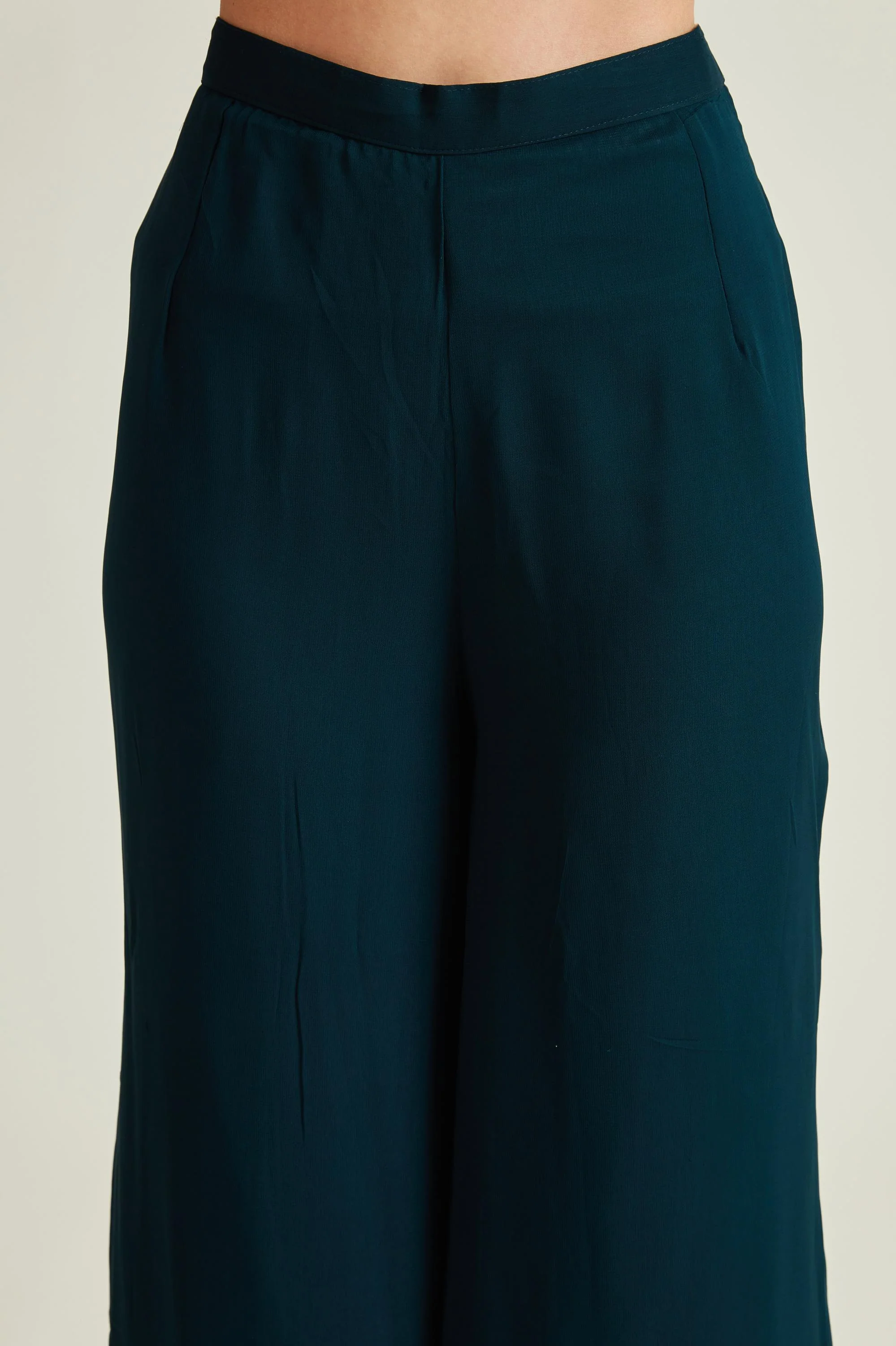 Neerus Peacock Colour Georgette Fabric Suit - Image 6