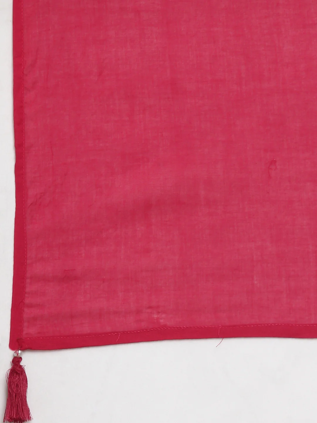 Neerus Pink Casual Quirky Anarkali Kurta and Trousers With Dupatta - Image 8