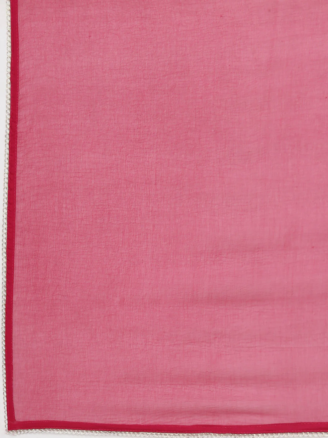 Neerus Pink Casual Solid Anarkali Kurta and Trousers With Dupatta - Image 8