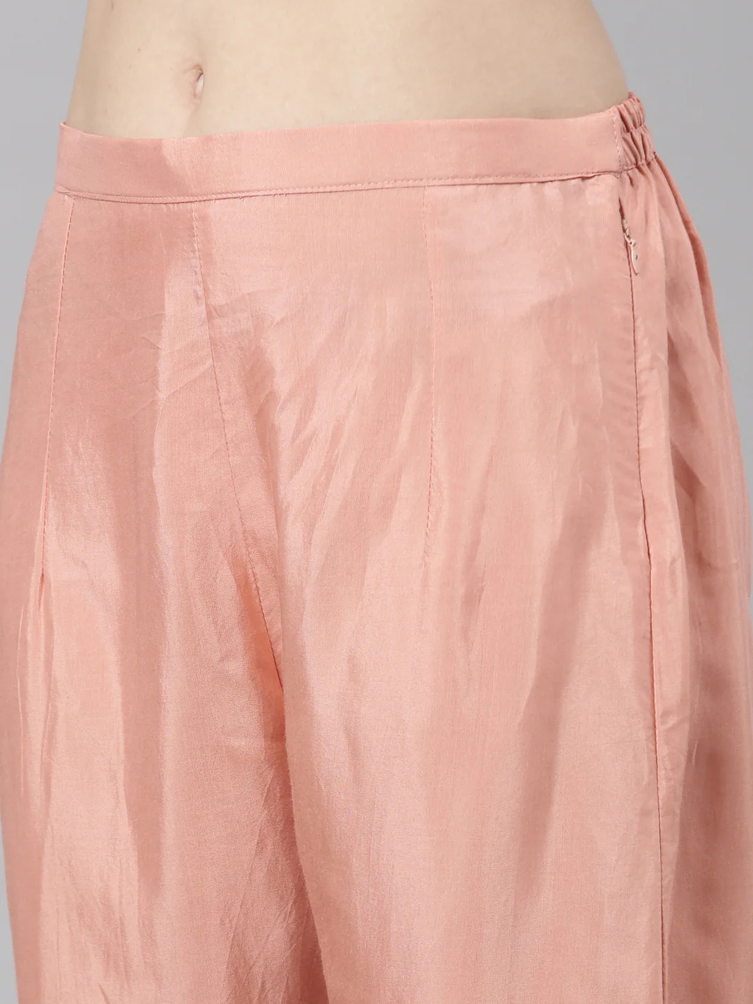 Neerus Pink Casual Straight Kurta and Trousers With Dupatta - Image 7