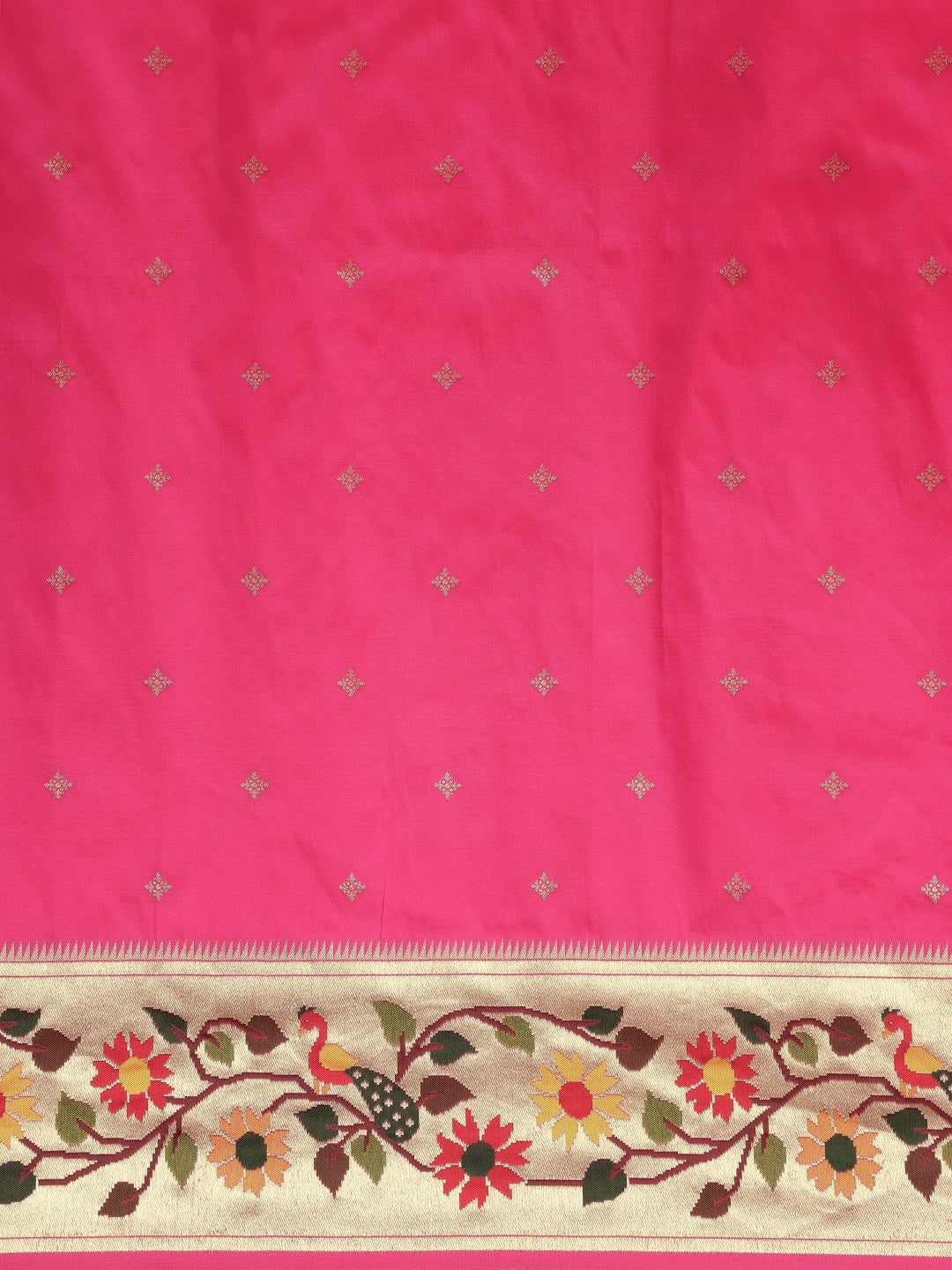 Neerus Pink Color Banaras Fabric Saree - Image 3