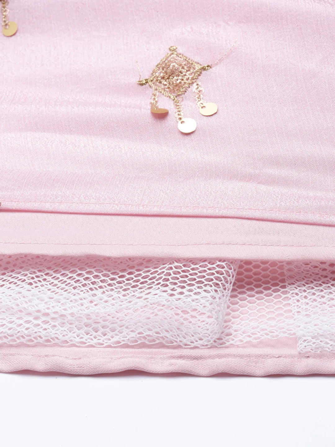 Neerus Pink Color Georgette Fabric Kurta Set - Image 2