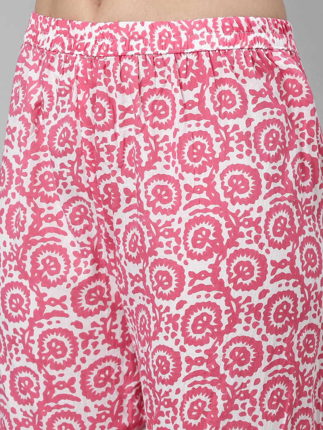 Neerus Pink Color Jute Cotton Fabric Kurta Sets With Dupatta - Image 6