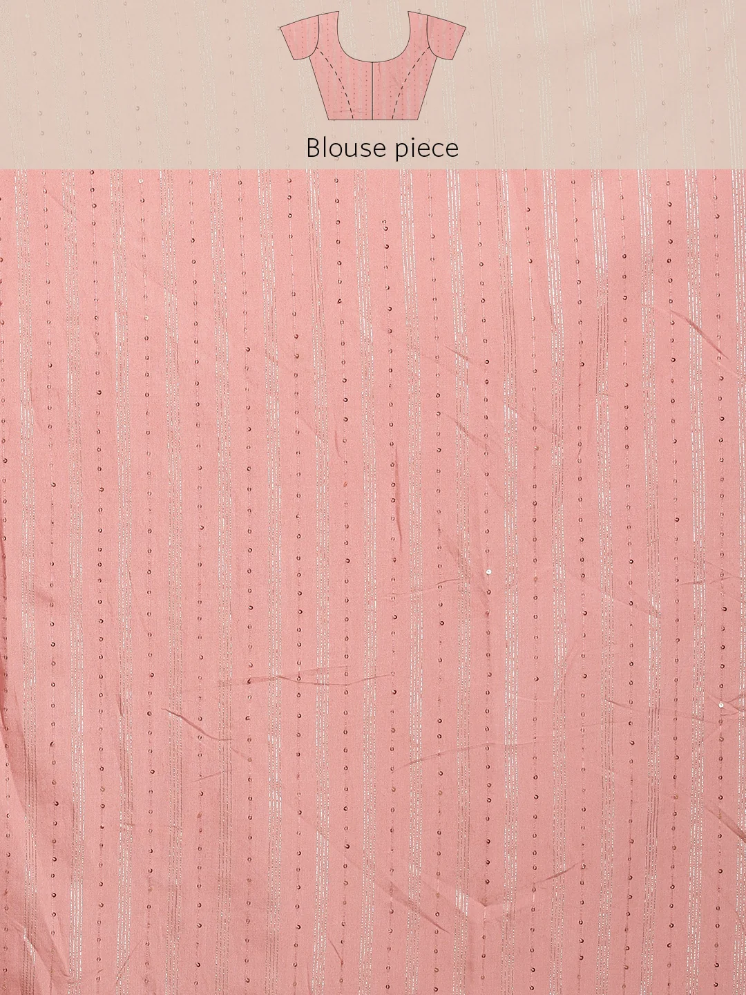 Neerus Pink Color Organza Fabric Saree - Image 6