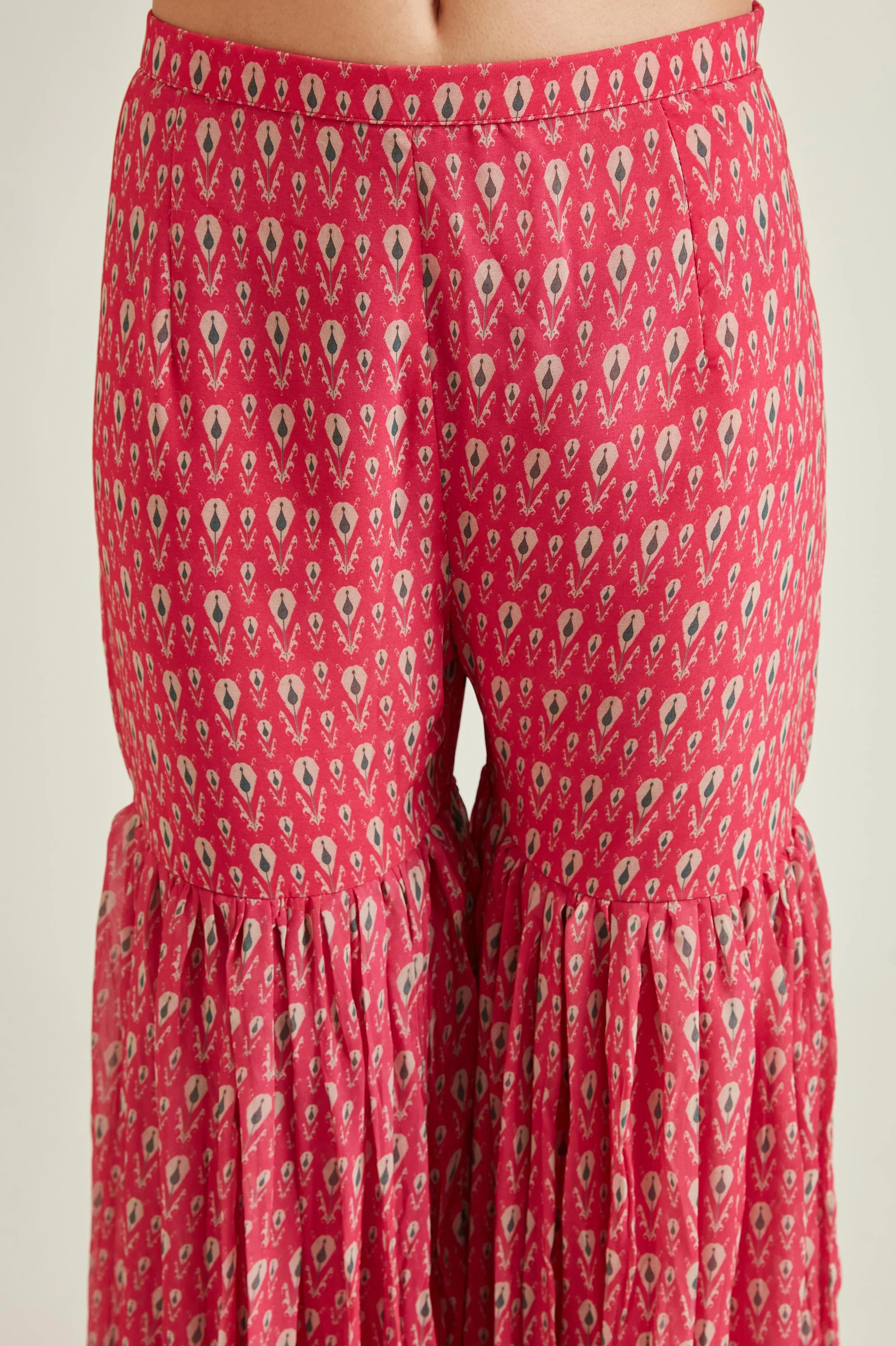 Neerus Pink Colour Georgette Fabric Suit - Image 5