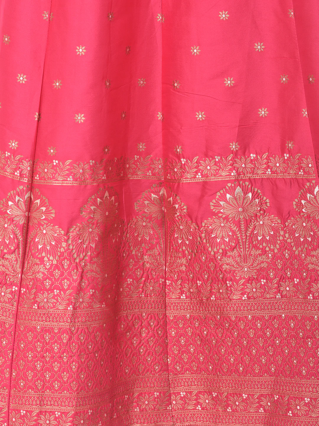 Neerus Pink Embellished Kurti With Skirt & Dupatta - Image 4