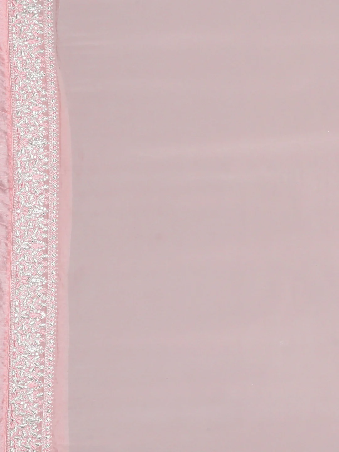 Neerus Pink Embroidered Saree With Blouse - Image 6
