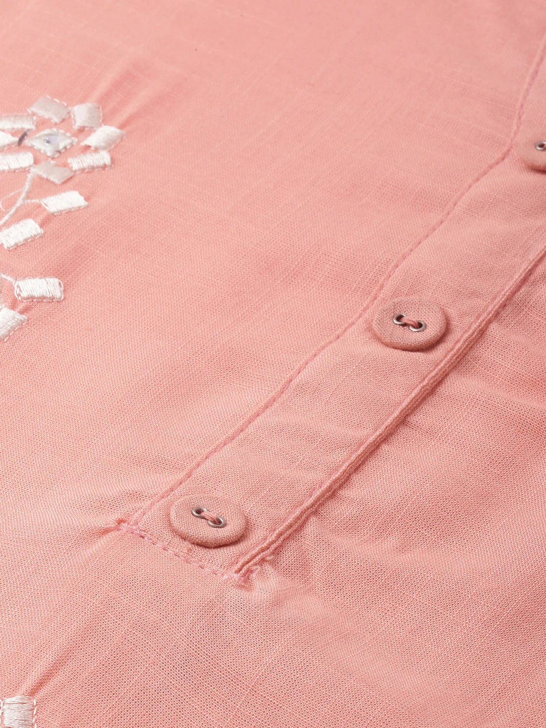 Neerus Pink Embroidered Straight Kurta - Image 2