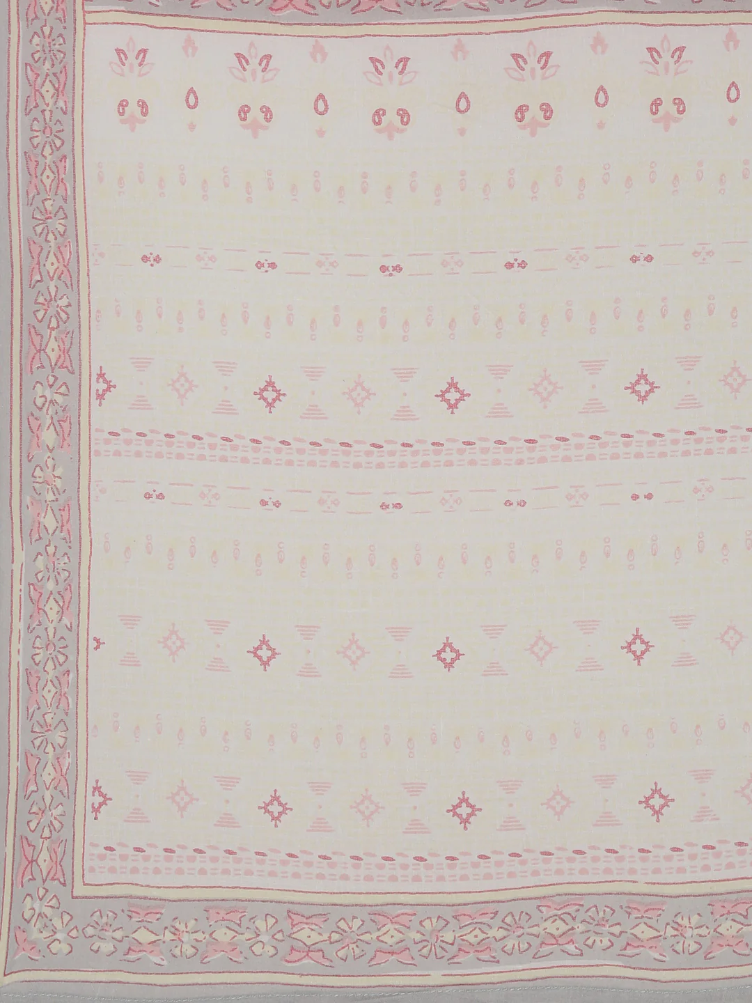 Neerus Pink Pleated Straight Printed Kurta And Trousers With Dupatta - Image 6