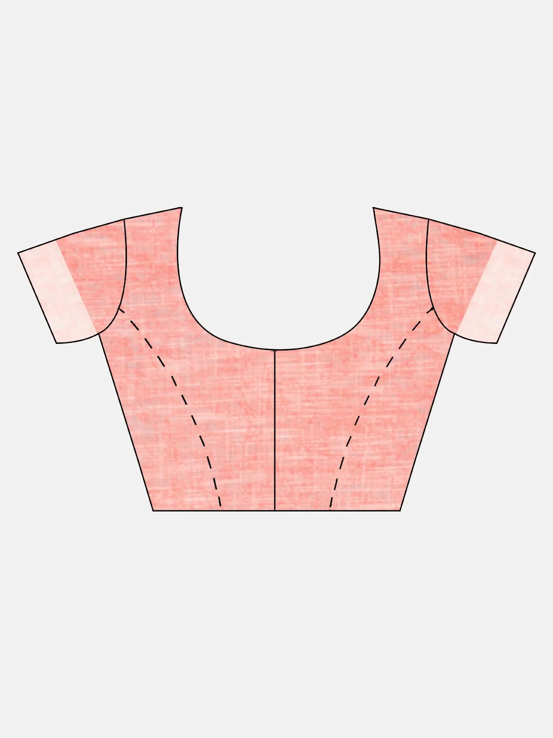 Neerus Pink Printed Saree With Blouse - Image 5