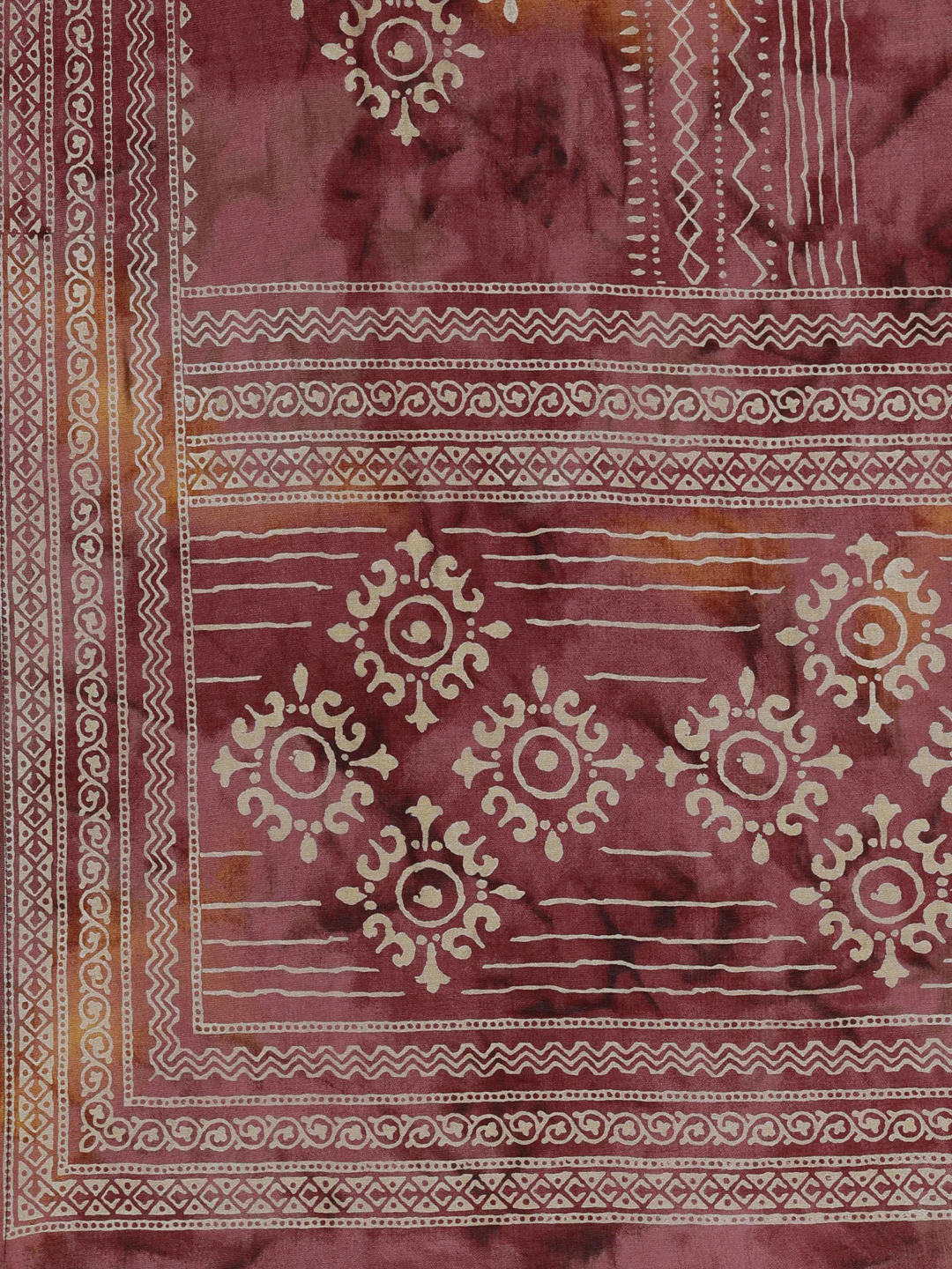 Neerus Pink Regular Calf Length Printed Kurta Printed Trousers With Dupatta - Image 7