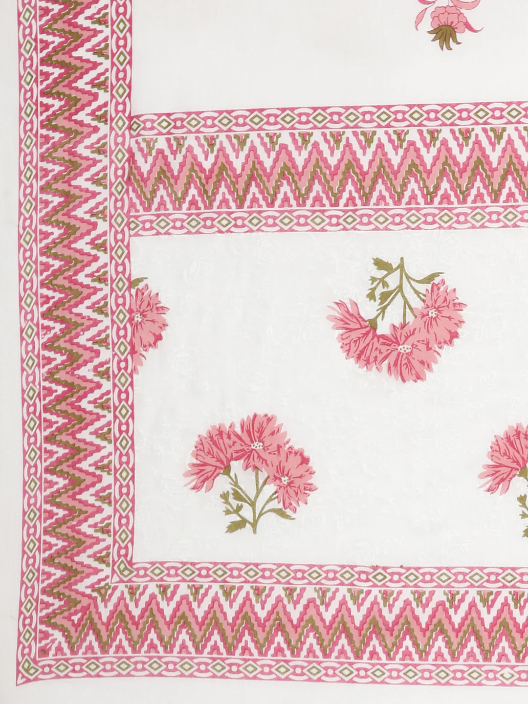 Neerus Pink Regular Straight Embroidered Kurta and Trousers - Image 7