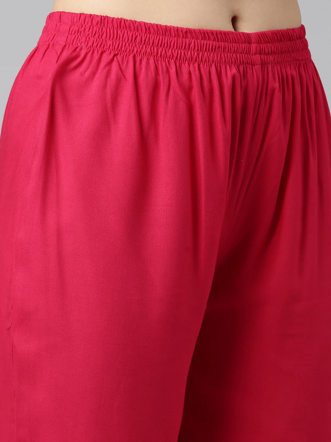 Neerus Pink Regular Straight Embroidered Kurta And Trousers With Dupatta - Image 6