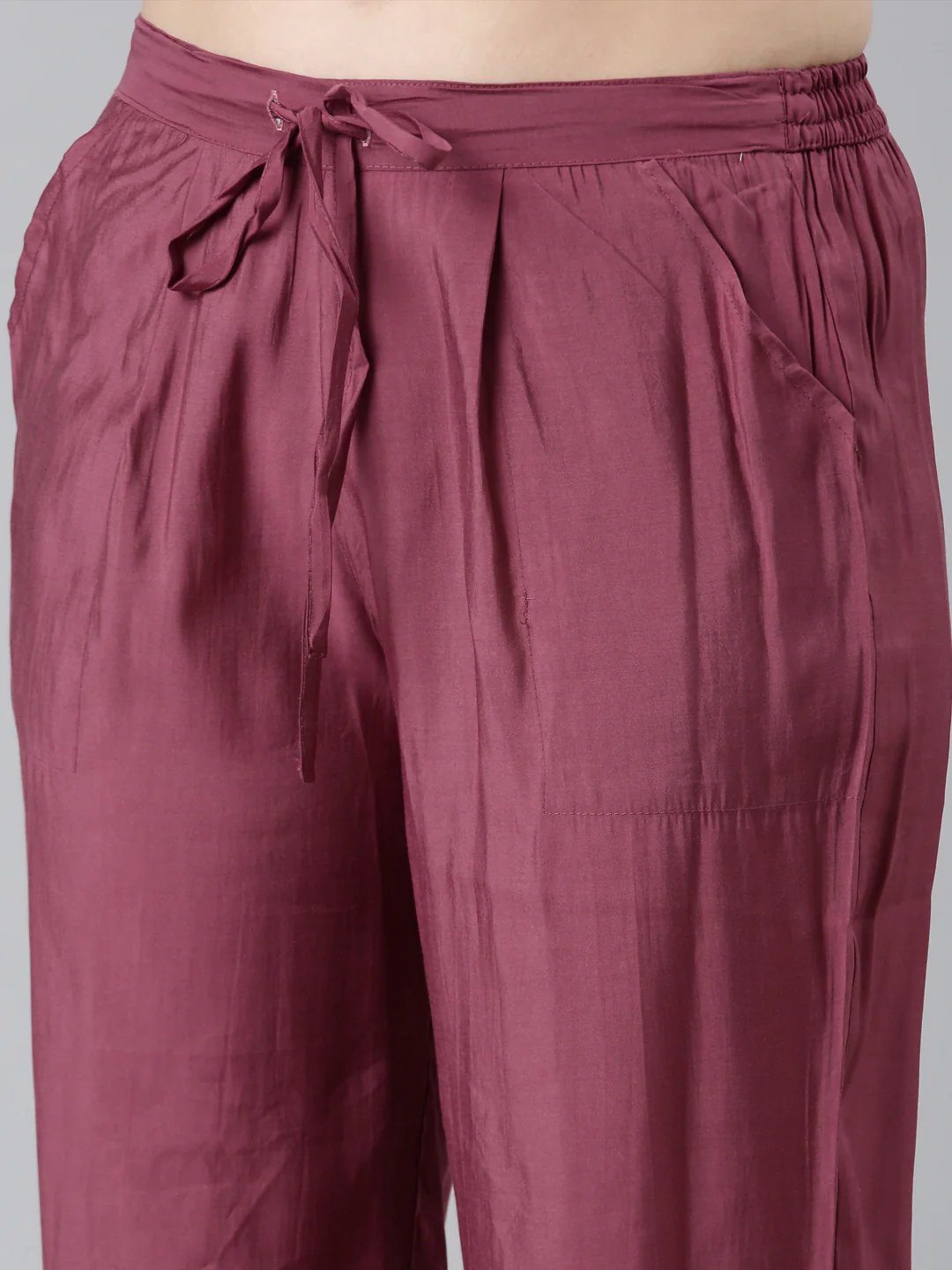 Neerus Pink Regular Straight Floral Kurta And Trousers With Dupatta - Image 6