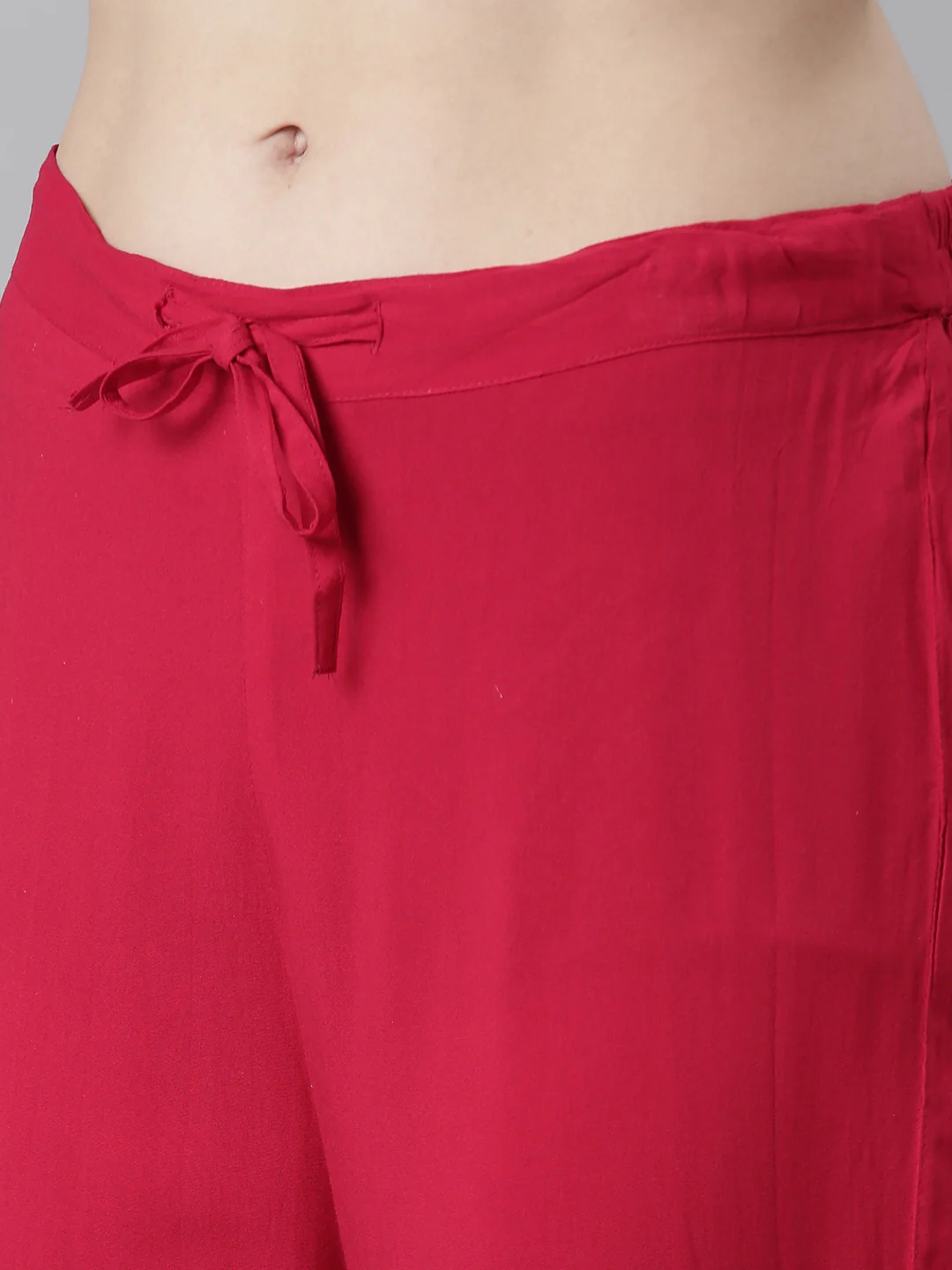 Neerus Pink Regular Straight Floral Kurta And Trousers With Dupatta - Image 6