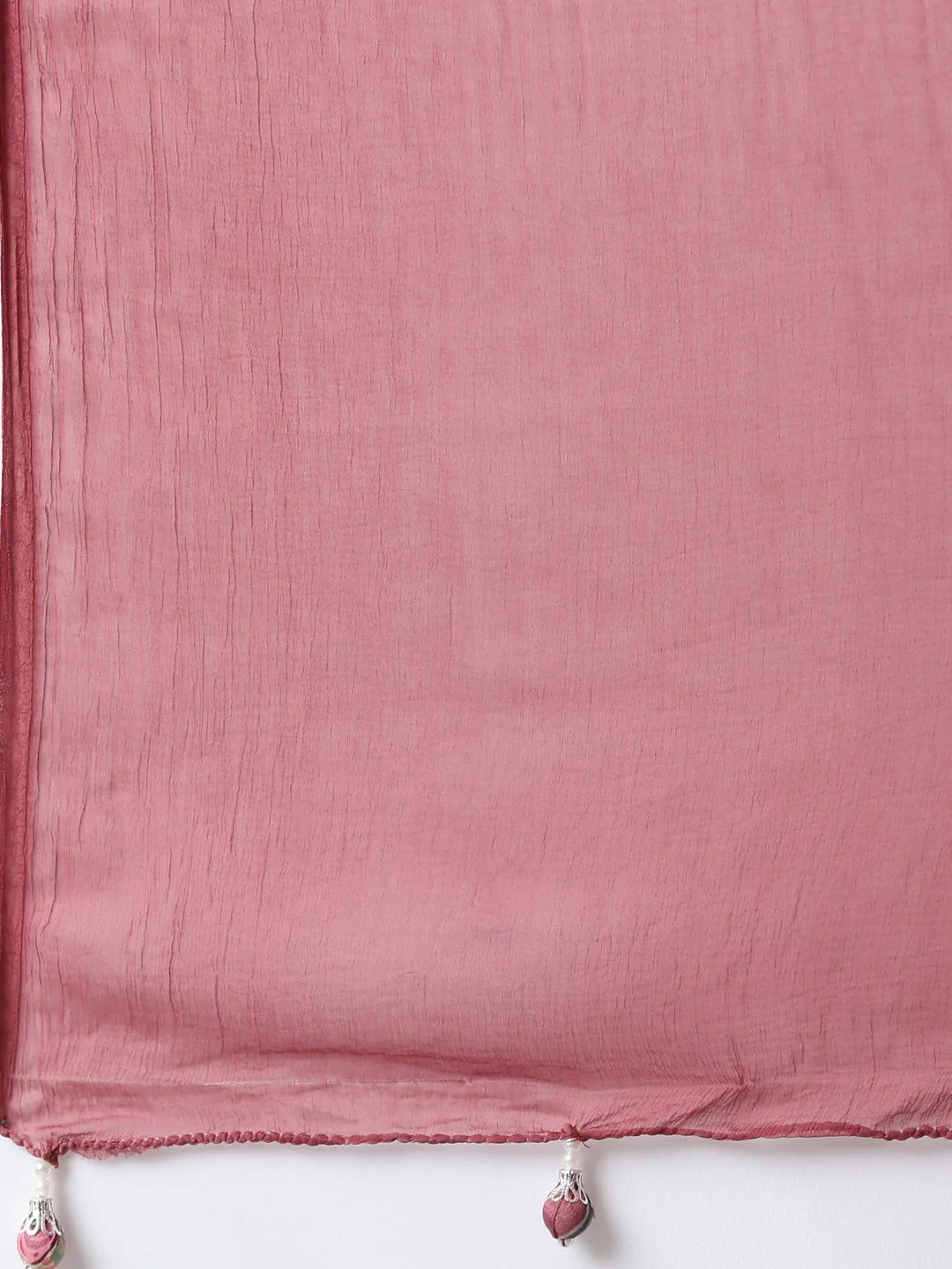 Neerus Pink Regular Straight Floral Kurta And Trousers With Dupatta - Image 7
