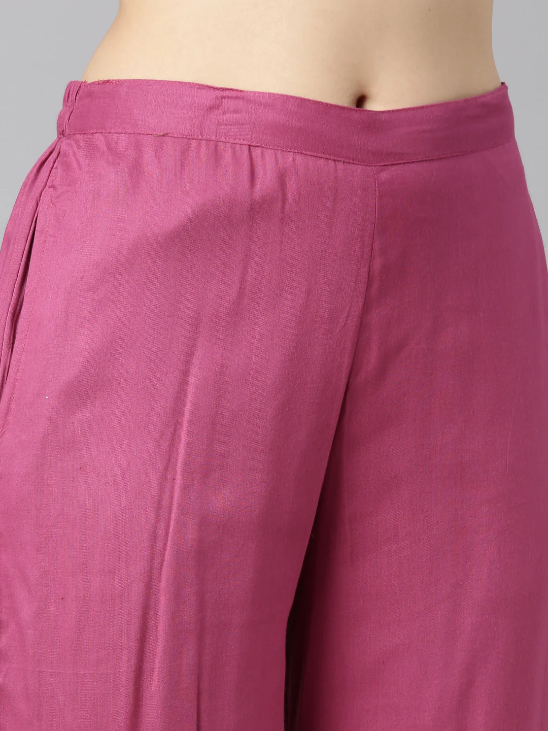 Neerus Pink Regular Straight Paisley Top And Salwar - Image 5