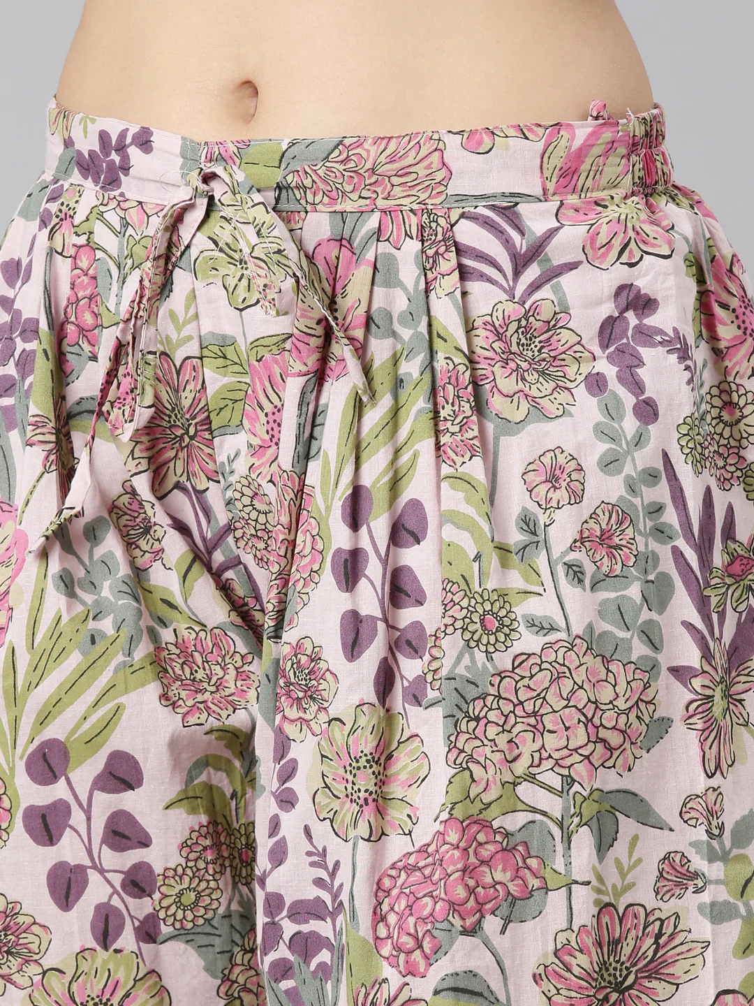 Neerus Pink Regular Straight Printed Kurta And Salwar With Dupatta - Image 6