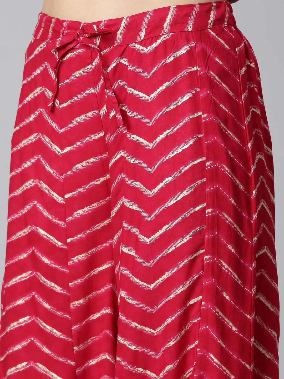 Neerus Pink Regular Straight Printed Kurta And Sharara With Dupatta - Image 6