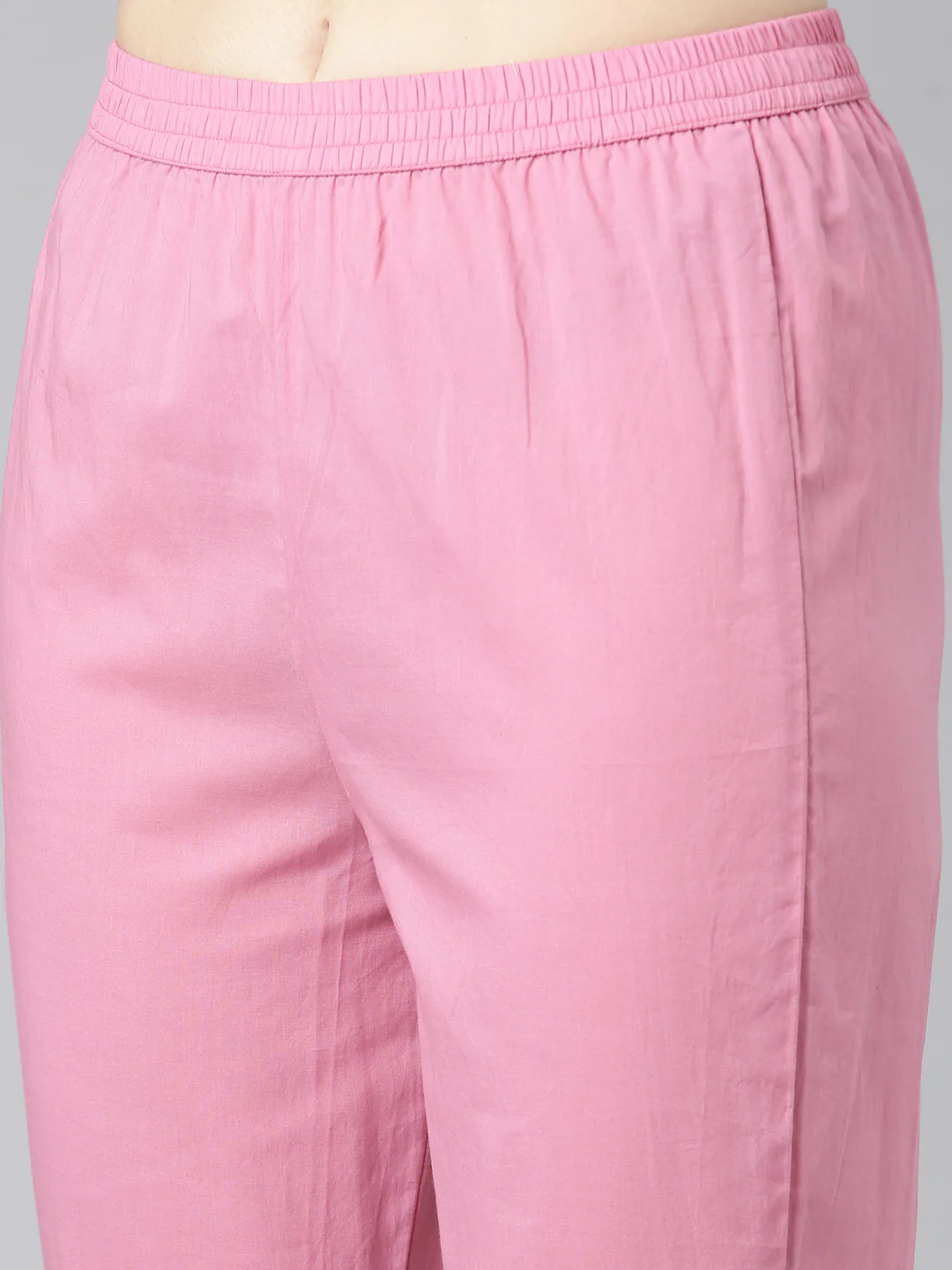 Neerus Pink Regular Straight Printed Kurta And Trousers With Dupatta - Image 6