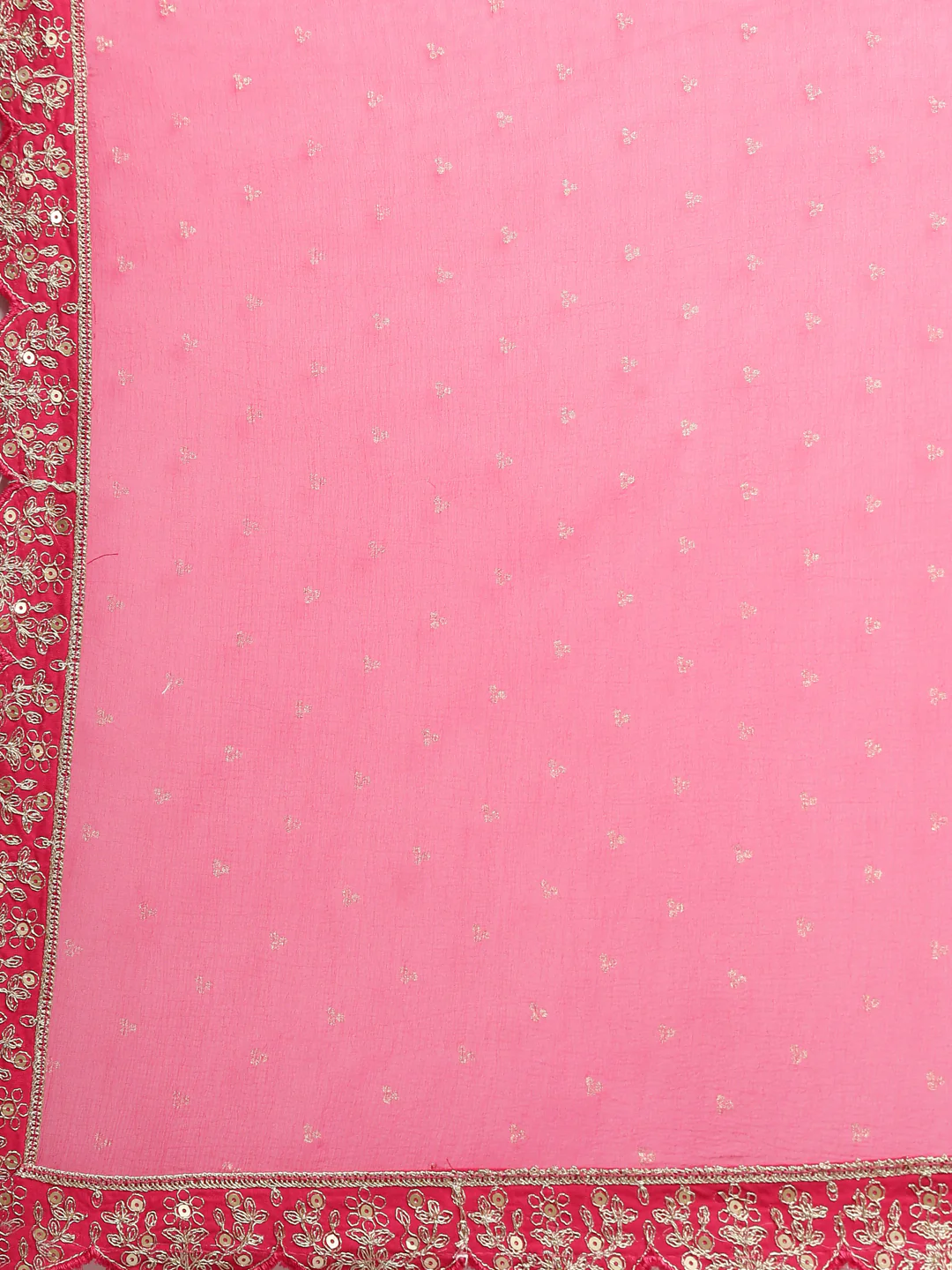 Neerus Pink Regular Straight Printed Kurta And Trousers With Dupatta - Image 7