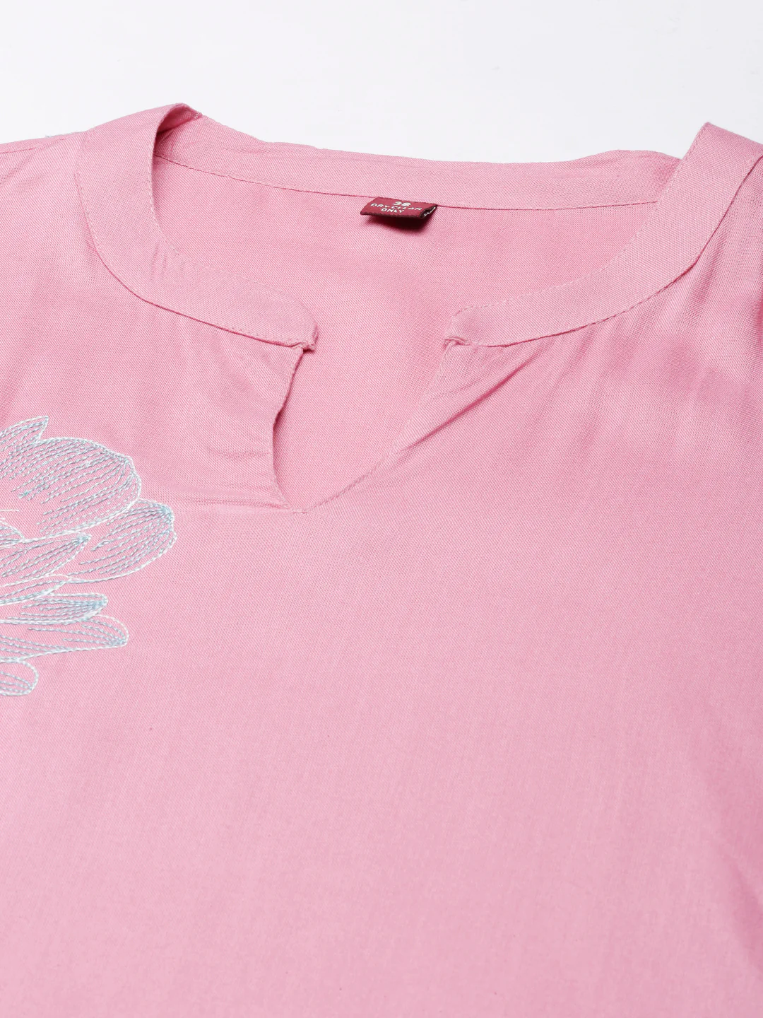 Neerus Pink Straight Casual Floral Straight Kurta - Image 2