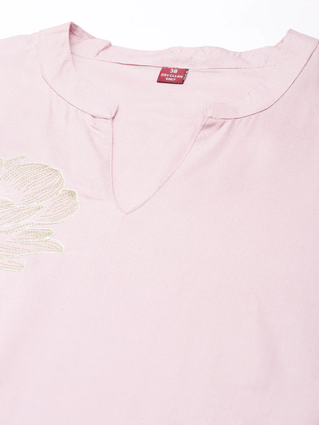 Neerus Pink Straight Casual Floral Straight Kurta - Image 6