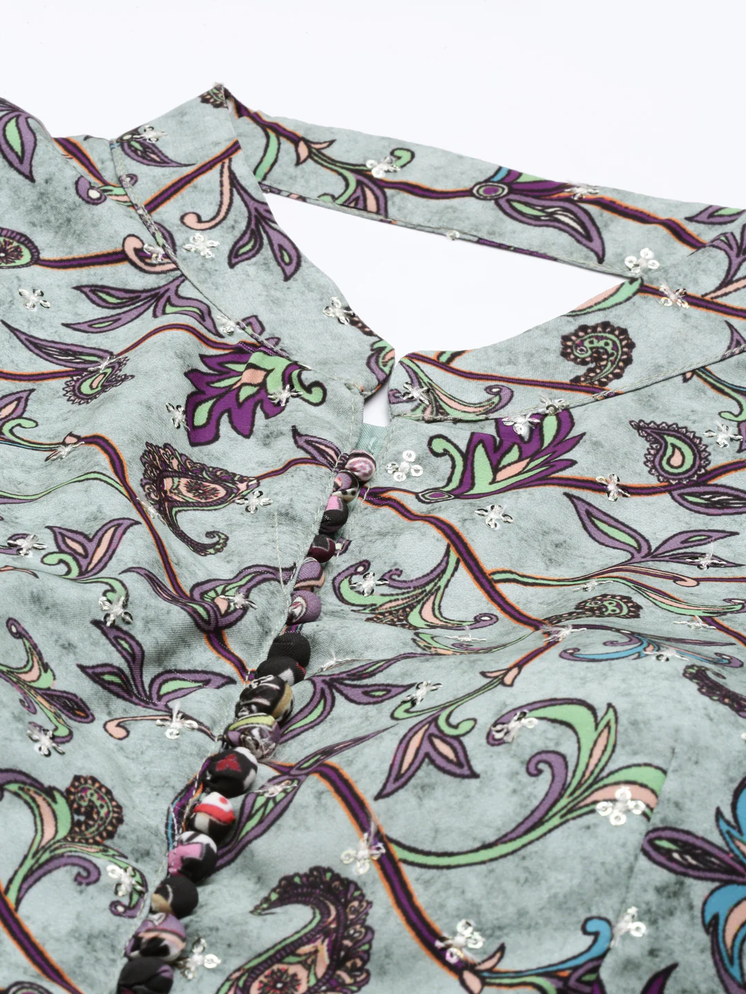 Neerus Pista Color Model Fabric Dress - Image 2