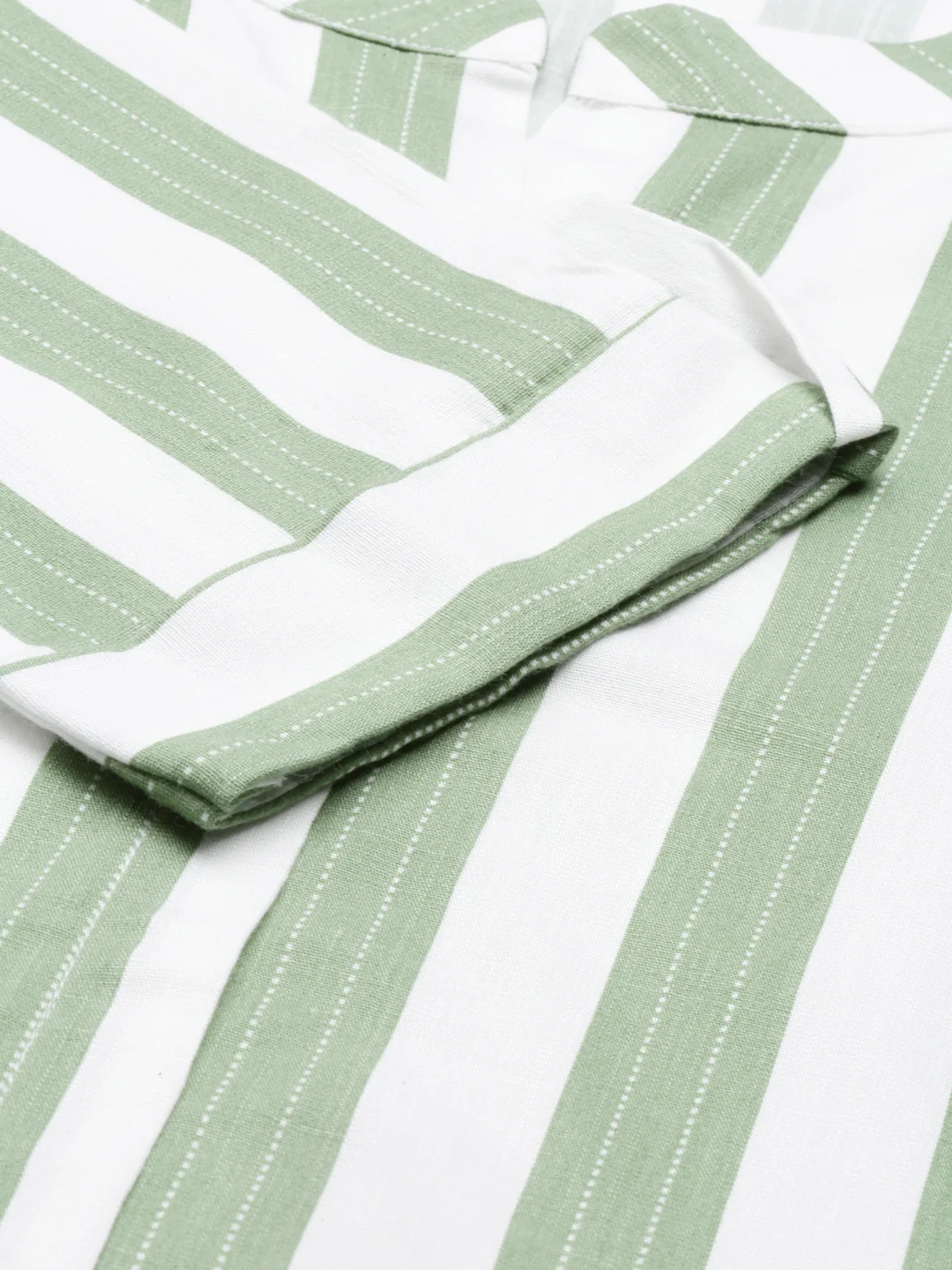 Neerus Pista Color Slub Rayon Fabric Kurta - Image 6