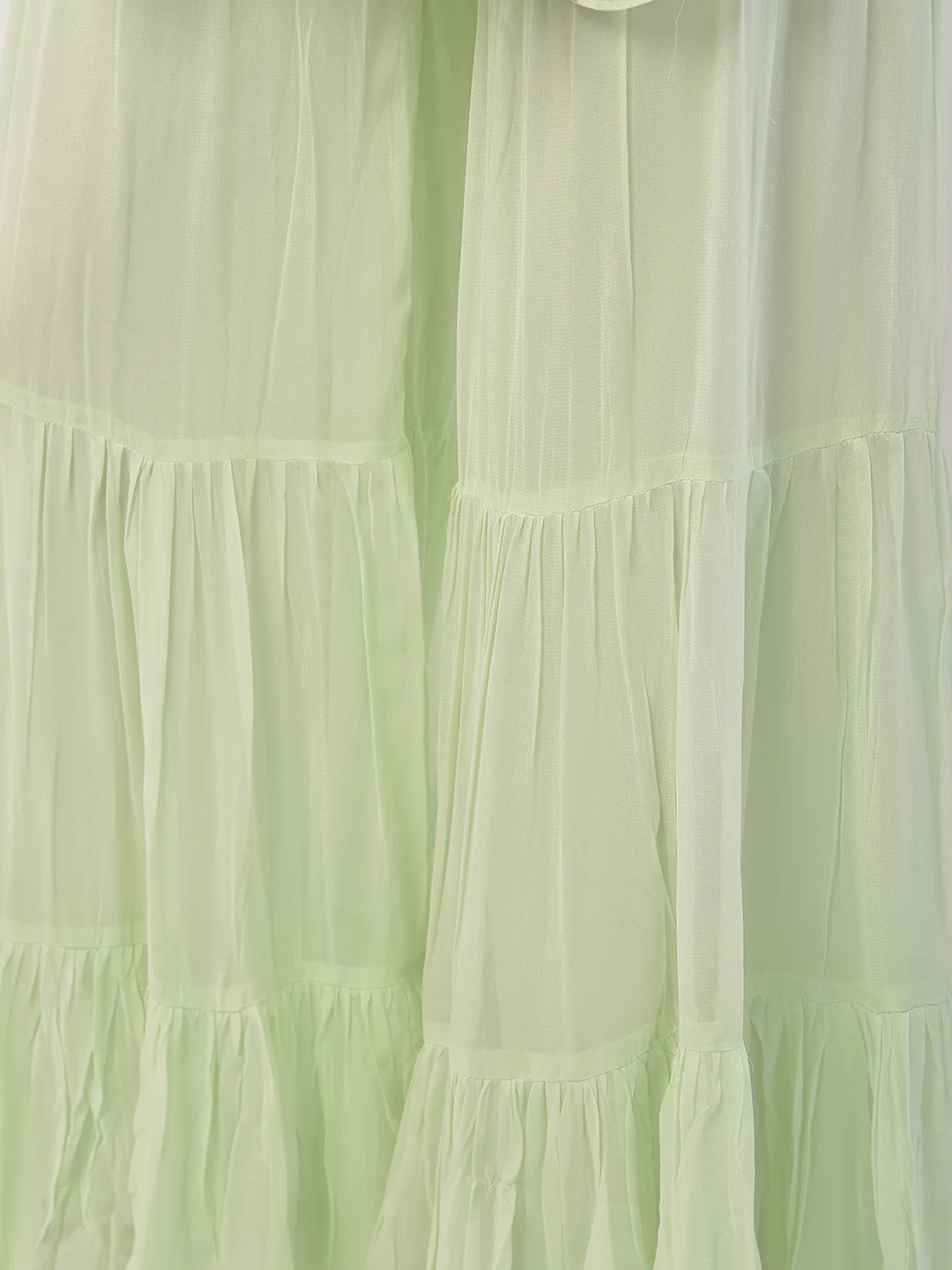 Neerus Pista Green Color Georgette Fabric Suit-Short Anarkali - Image 8