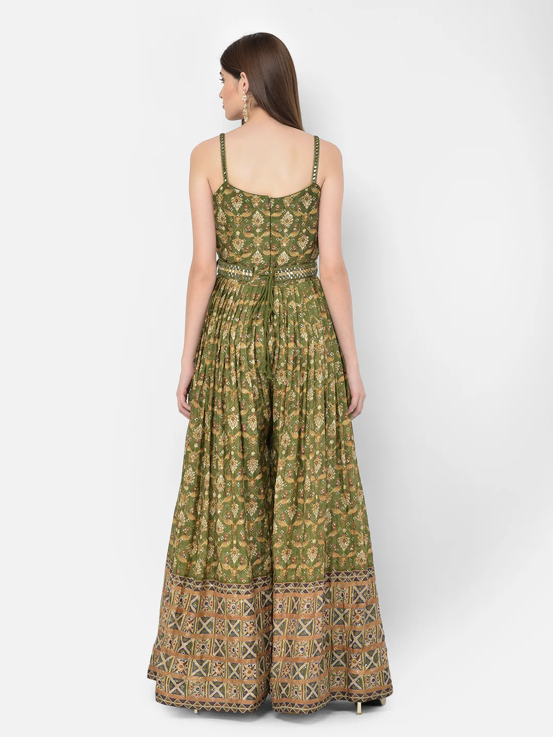 Neerus Printed Color Georgette Fabric Gown - Image 16