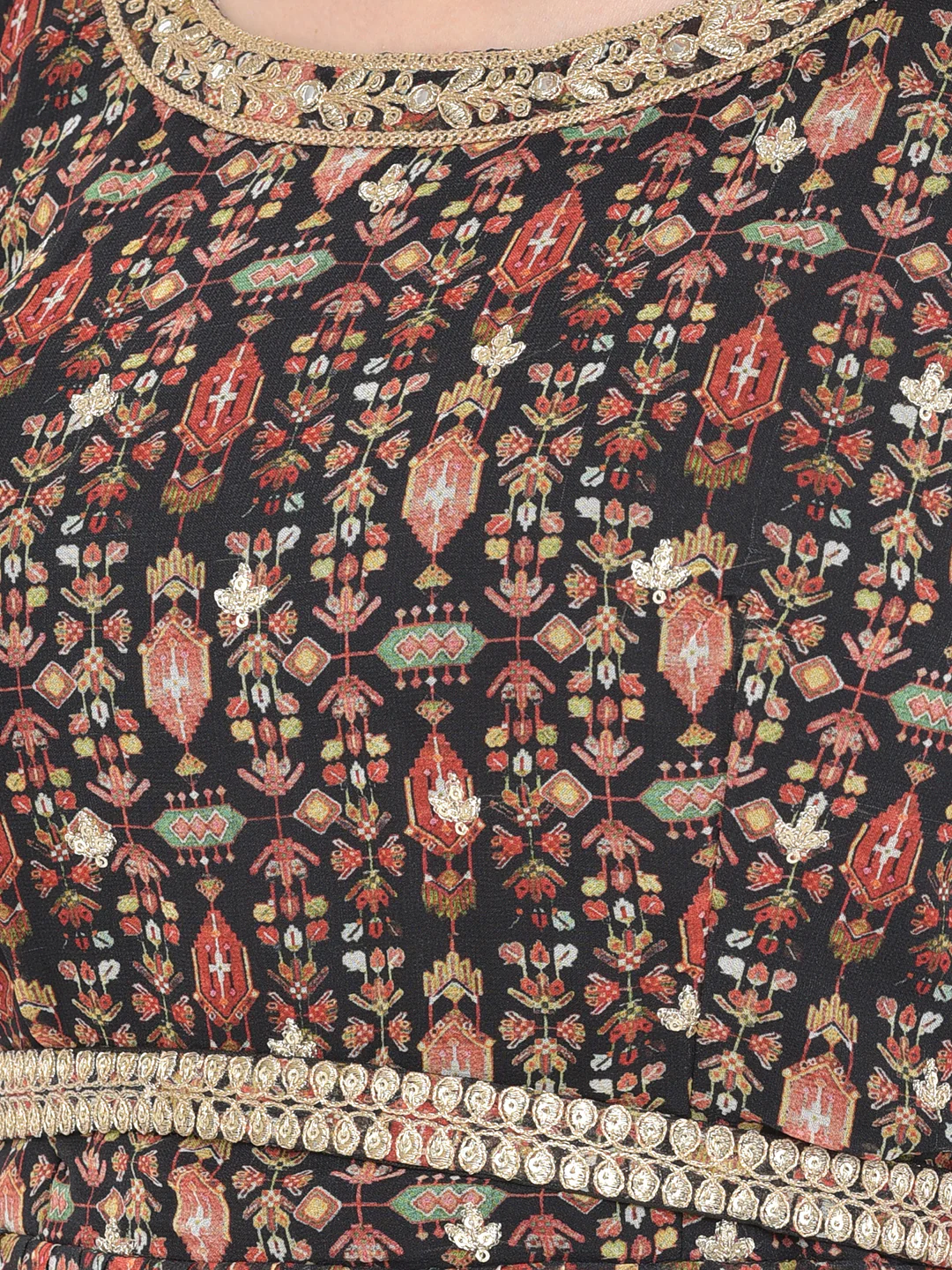 Neerus Printed Color Georgette Fabric Lehenga Choli - Image 8