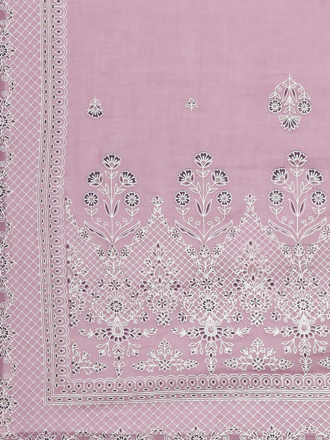 Neerus Purple Casual Ethnic Motifs Straight Kurta and Trousers With Dupatta - Image 8