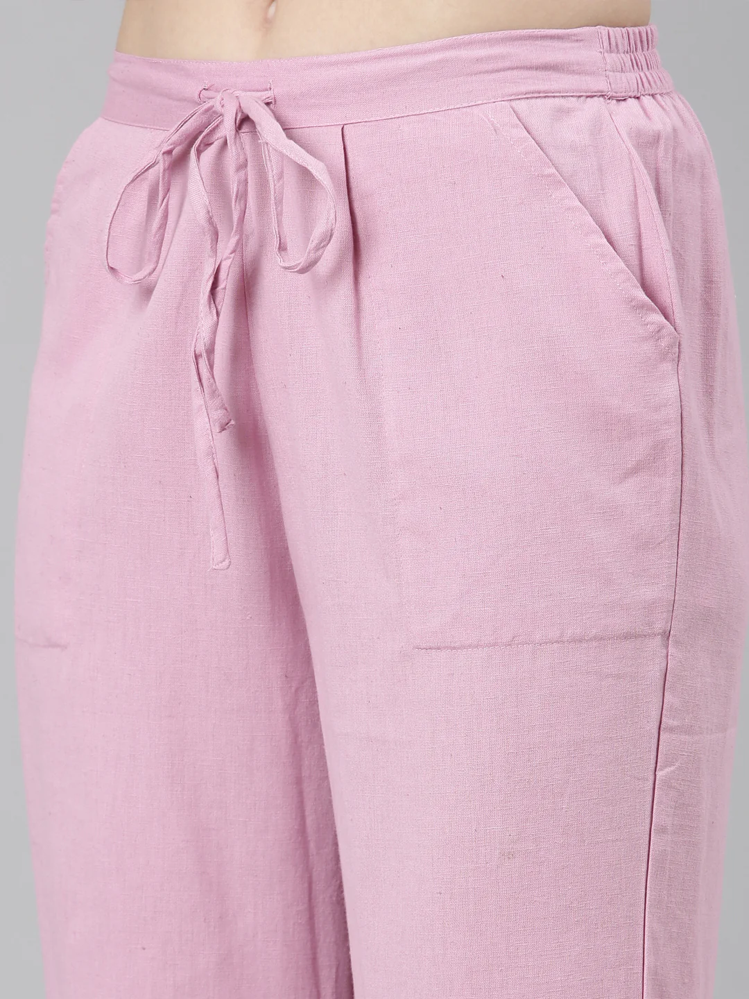 Neerus Purple Casual Floral Straight Kurta and Trousers With Dupatta - Image 7