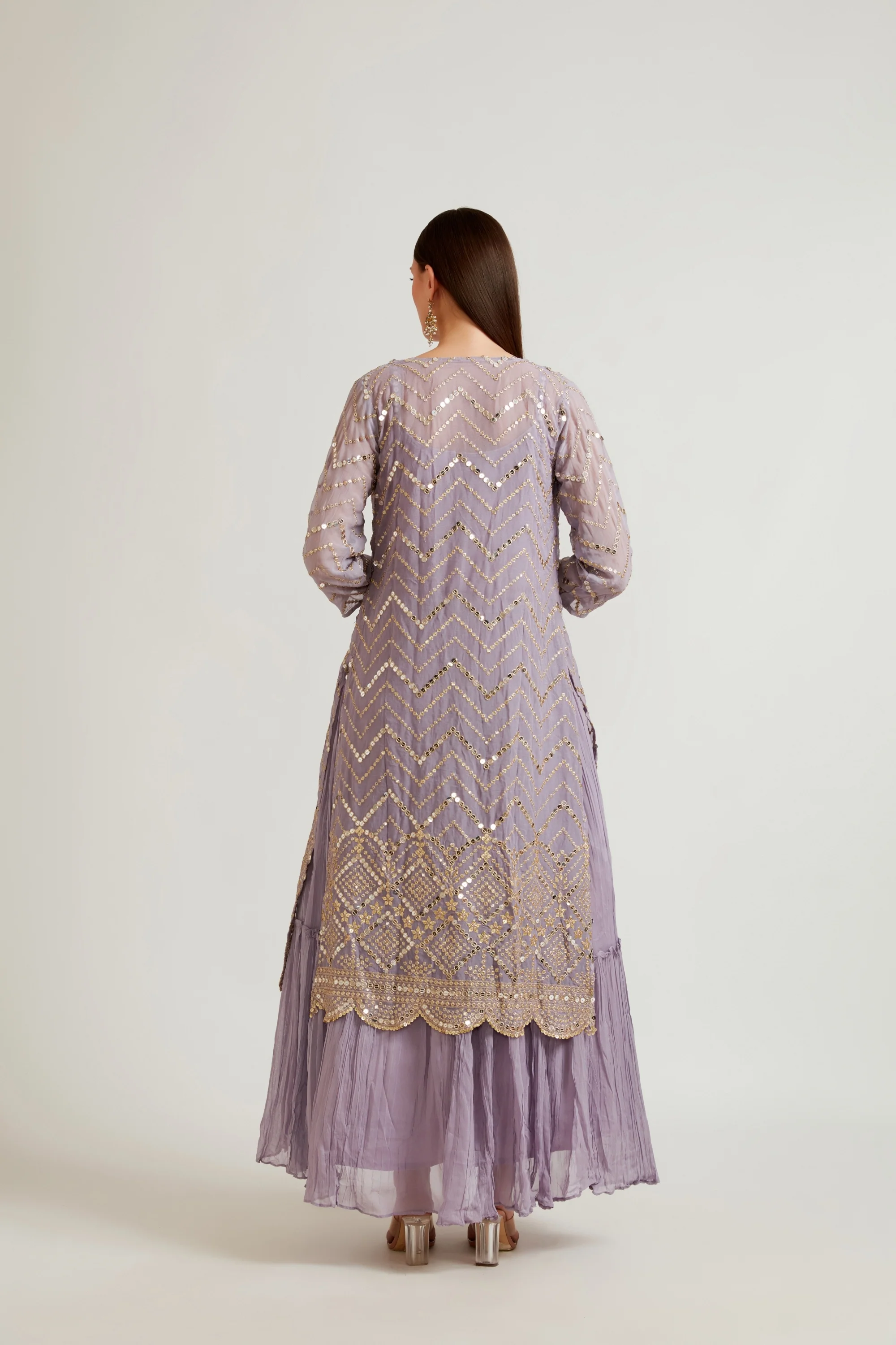 Neerus Purple Color Fusion Suit Set - Image 3