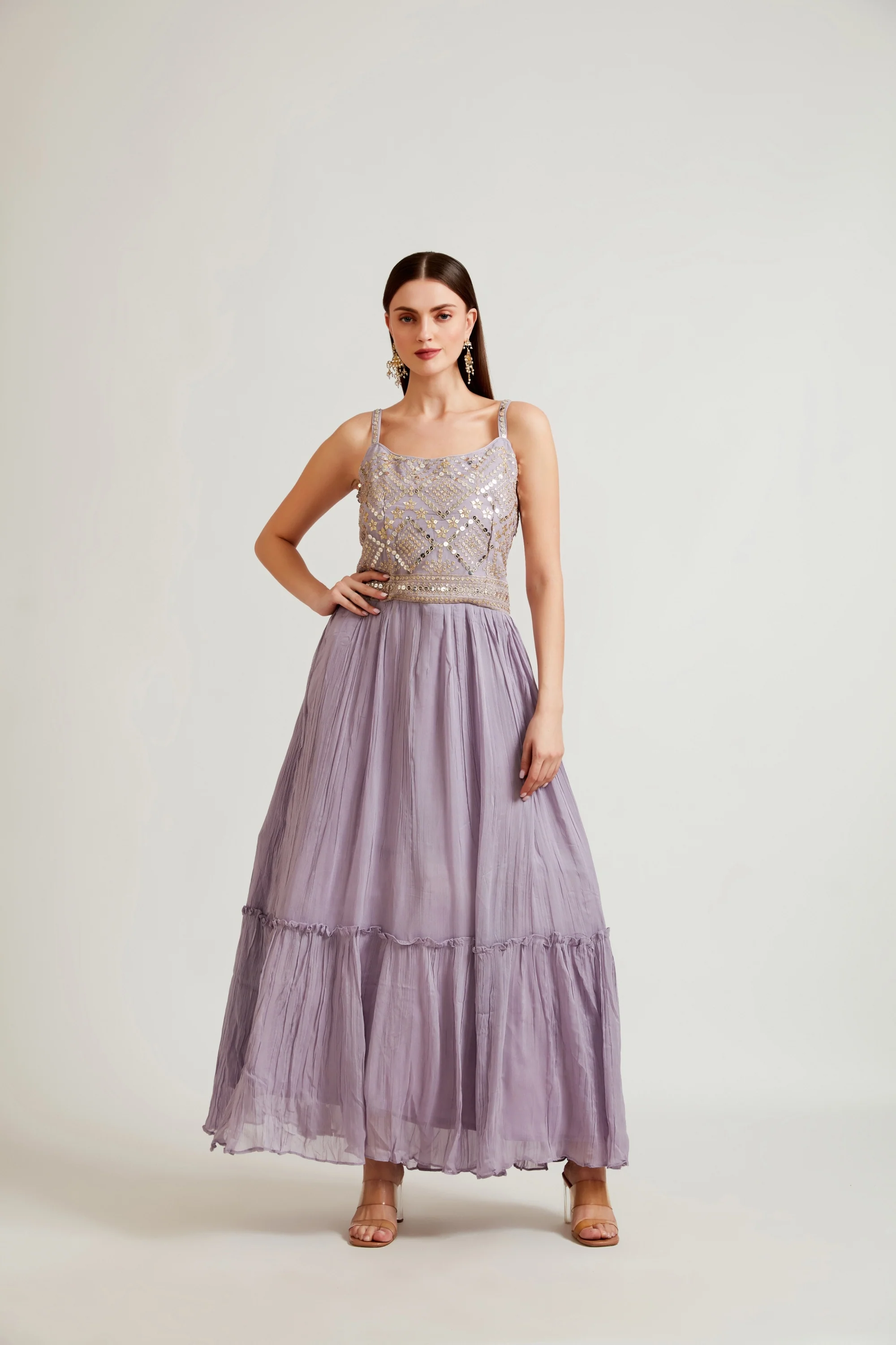 Neerus Purple Color Fusion Suit Set - Image 4