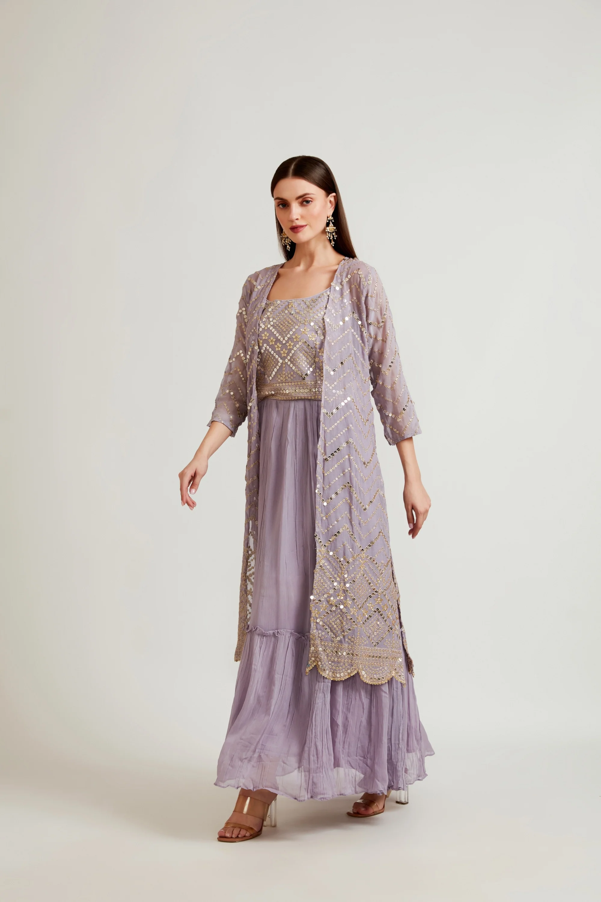 Neerus Purple Color Fusion Suit Set - Image 6