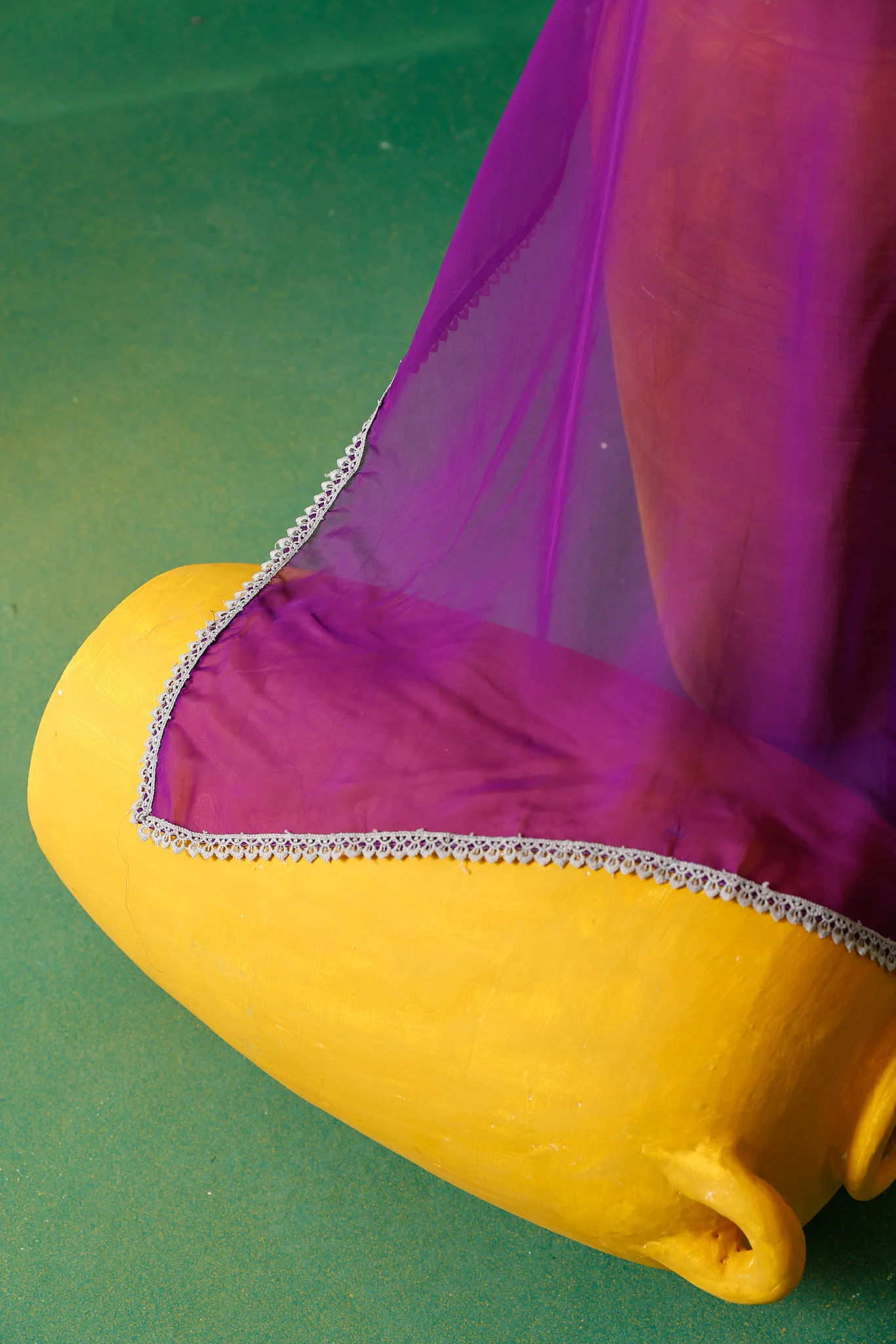 Neerus Purple Embroidery Silk fabric Kurti and plazzo with Dupatta - Image 15