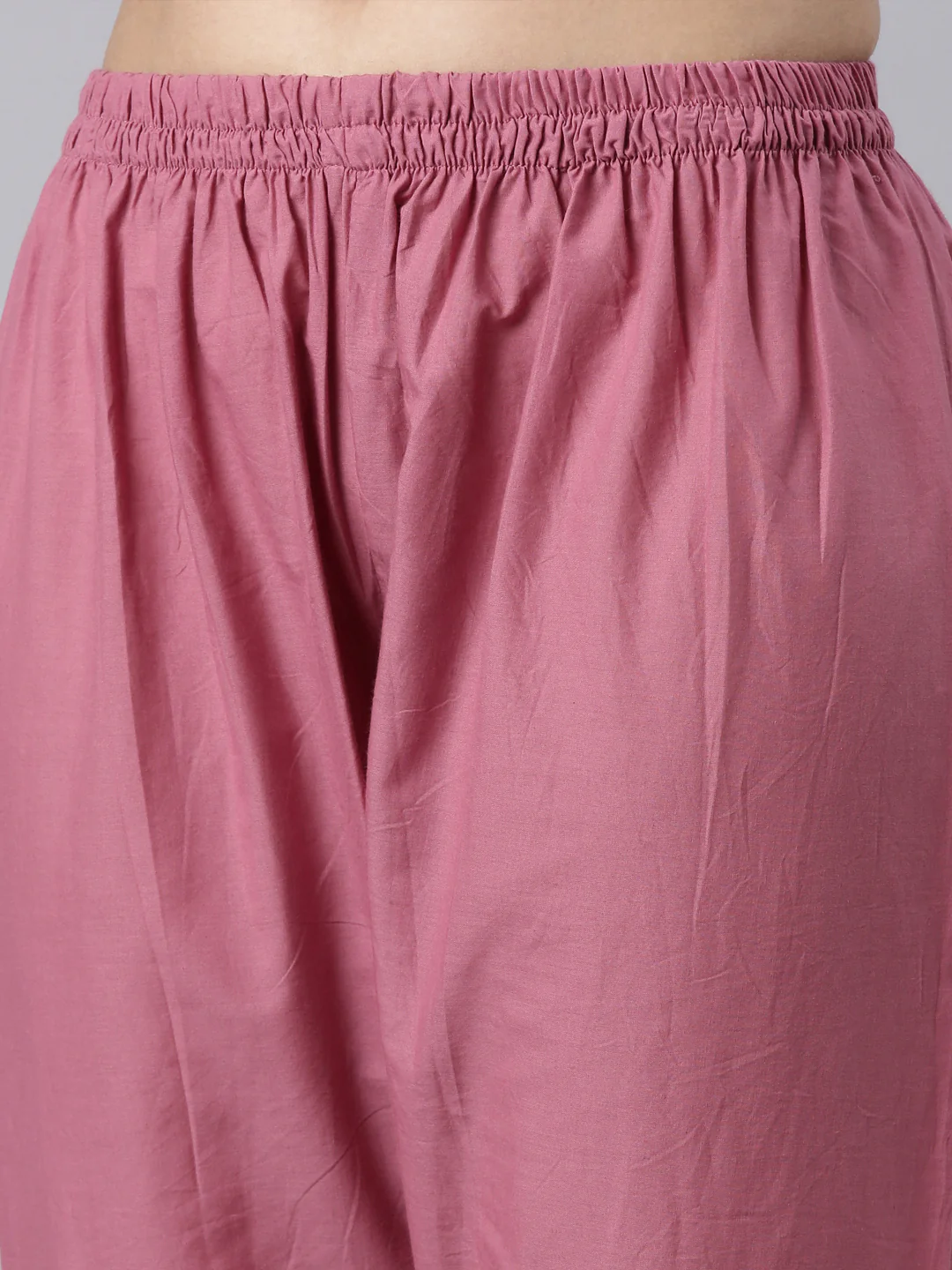 Neerus Purple Panelled Straight Kurta and Trousers With Dupatta - Image 6