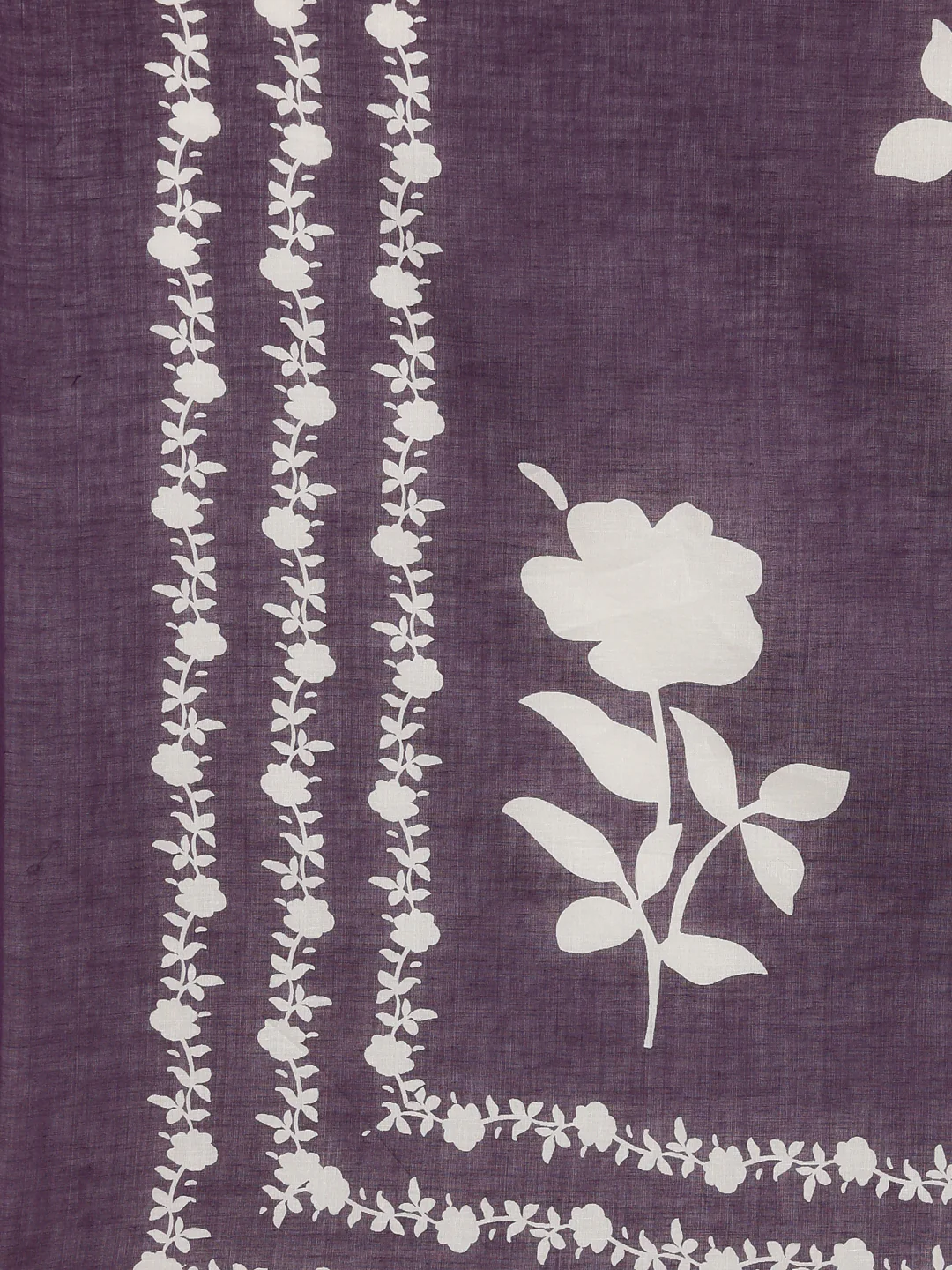 Neerus Purple Printed Straight Kurta and Trousers With Dupatta - Image 7