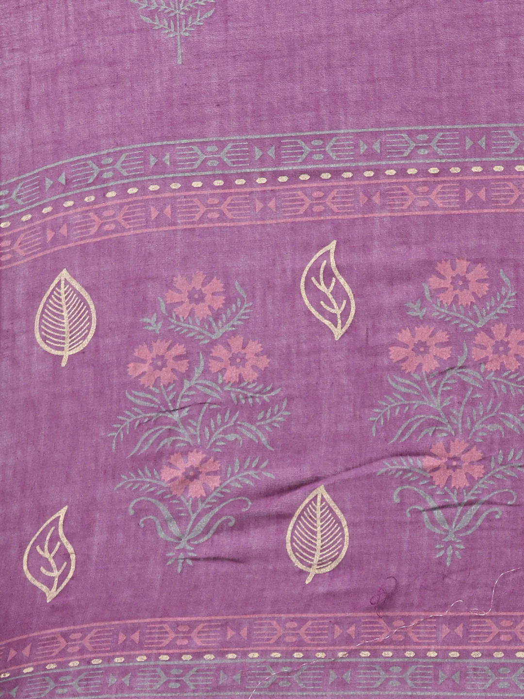 Neerus Purple Regular Straight Floral Kurta And Salwar With Dupatta - Image 7