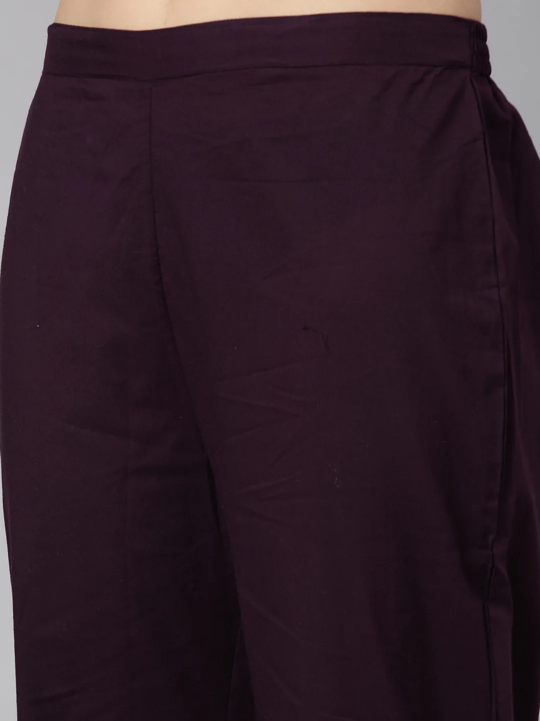 Neerus Purple Regular Straight Floral Kurta And Trousers With Dupatta - Image 6