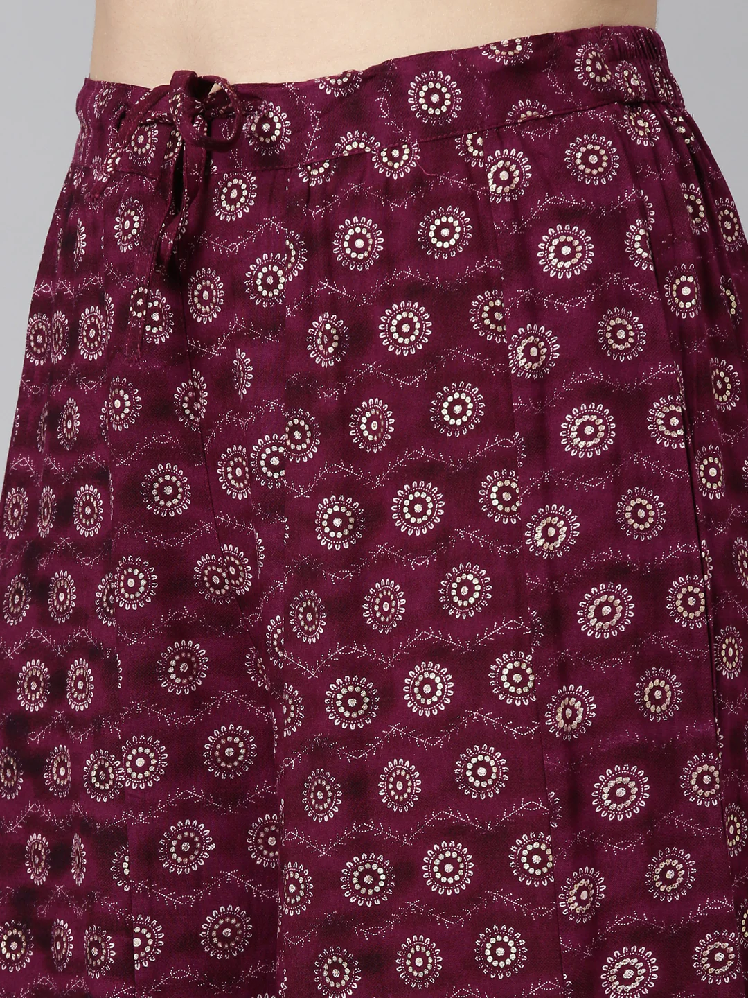 Neerus Purple Regular Straight Printed Kurta And Sharara With Dupatta - Image 6